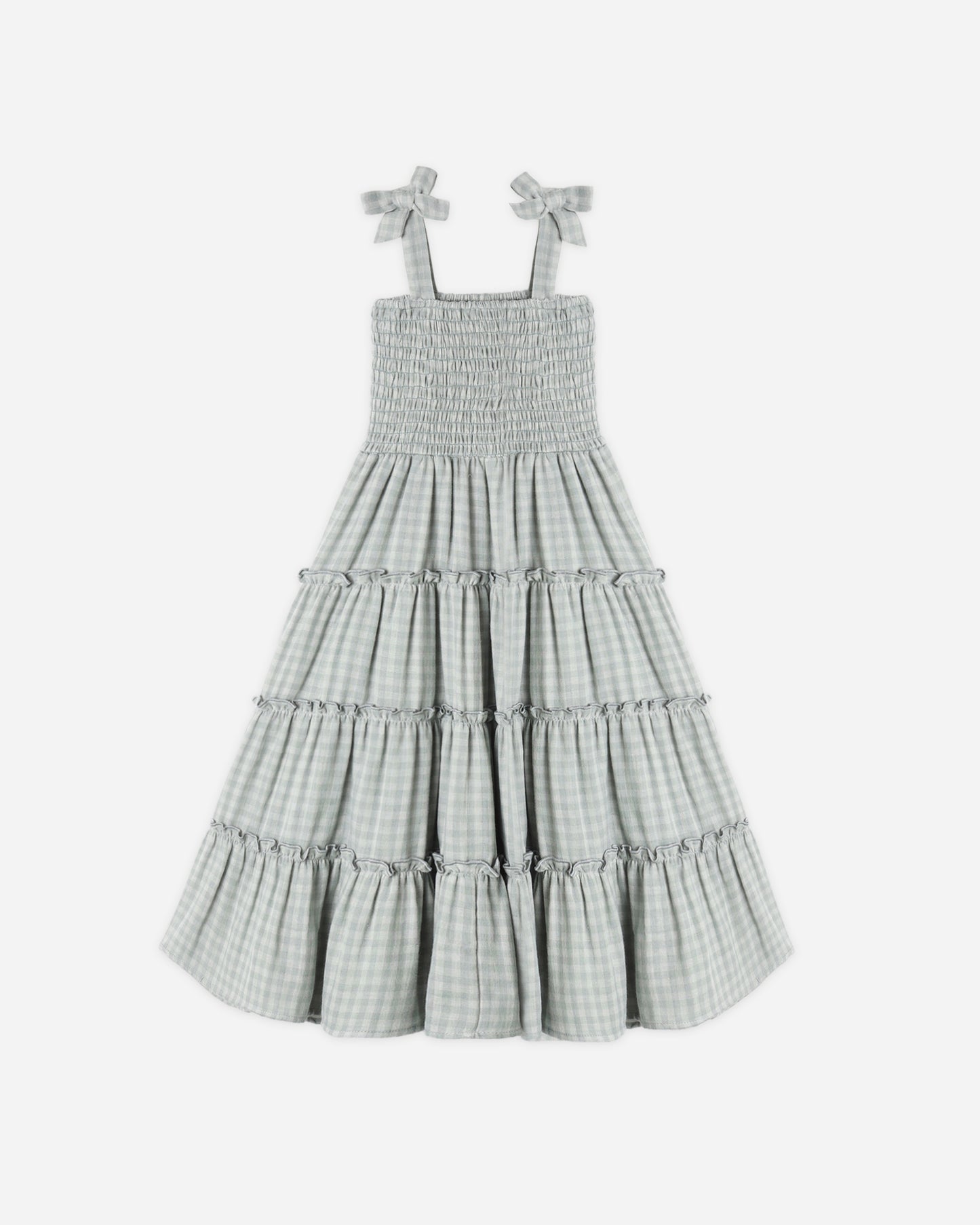 Taylor Dress Green Gingham - Rylee + Cru | Kids Clothes | Trendy Baby Clothes | Modern Infant Outfits |