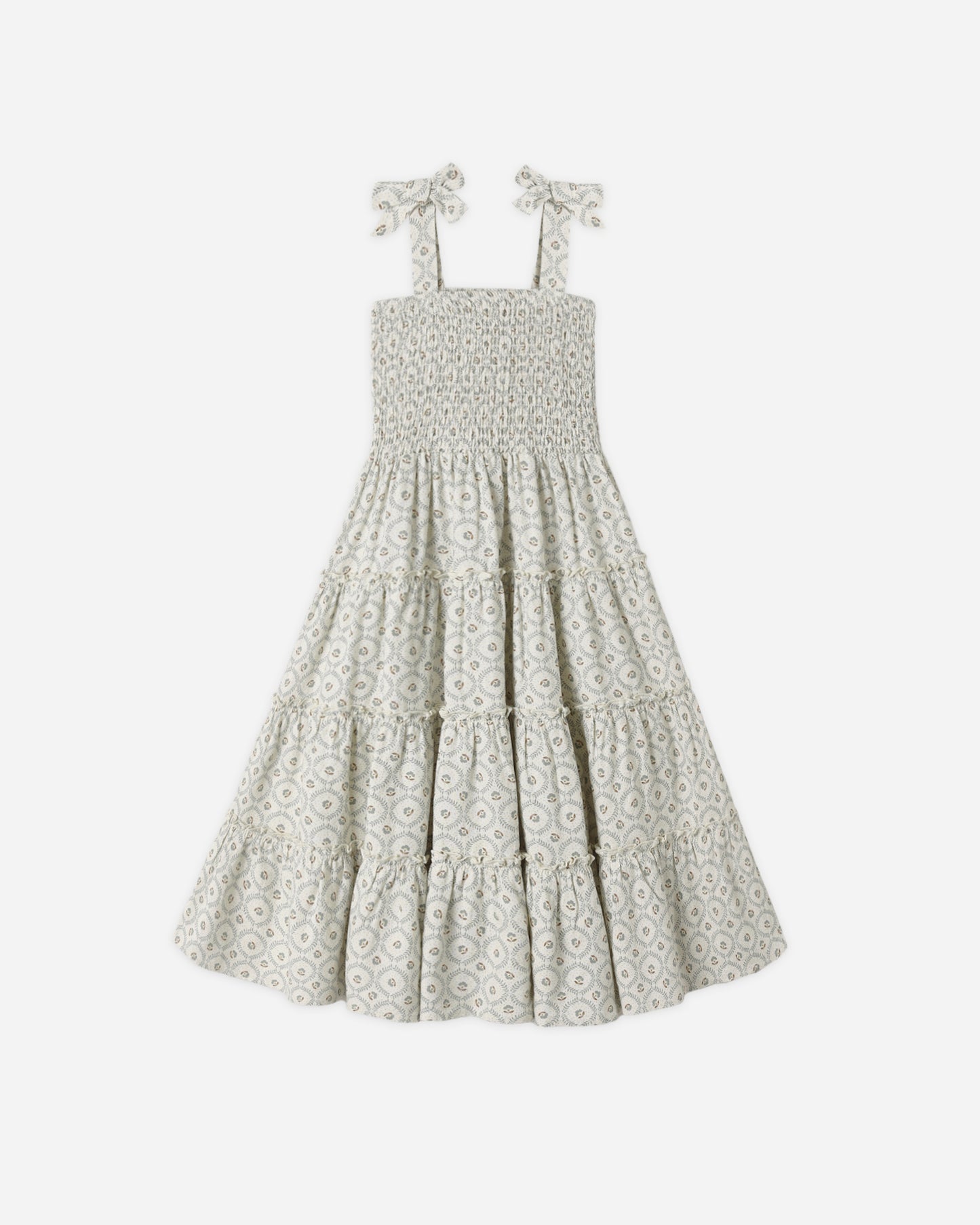 Taylor Dress Green Fleur - Rylee + Cru | Kids Clothes | Trendy Baby Clothes | Modern Infant Outfits |