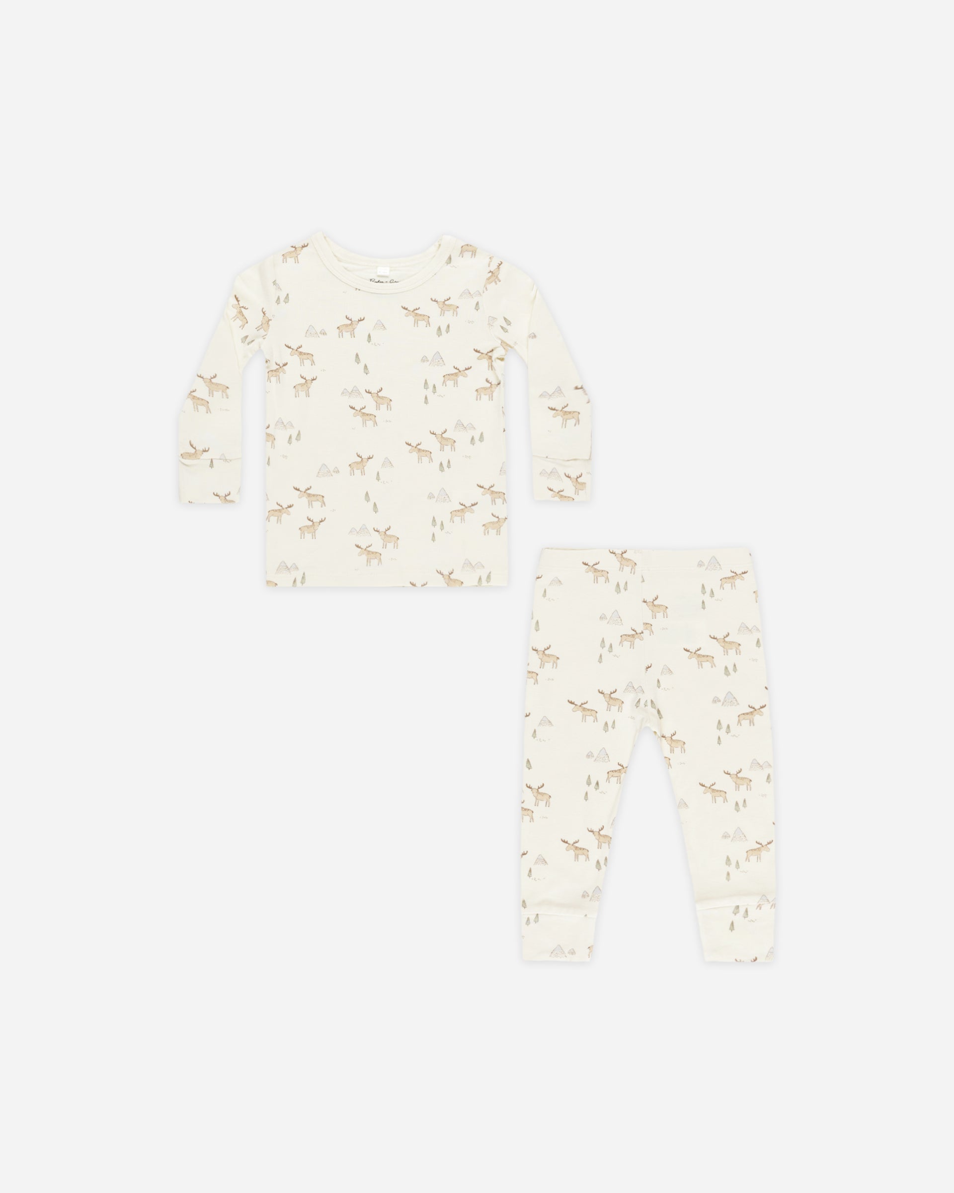 Rylee + Cru Organic Long Sleeve Pajama Set - Trees main image 1