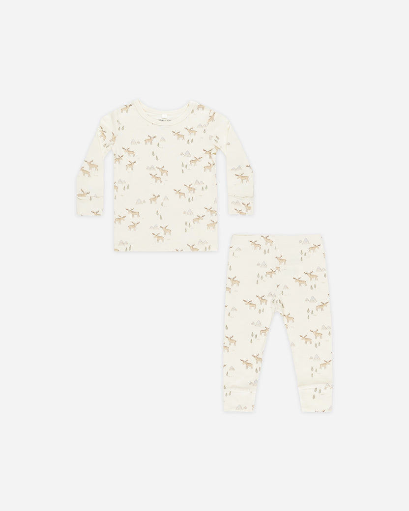 Rylee + Cru Teen Ruffle Pajamas - Candy Cane Stripe