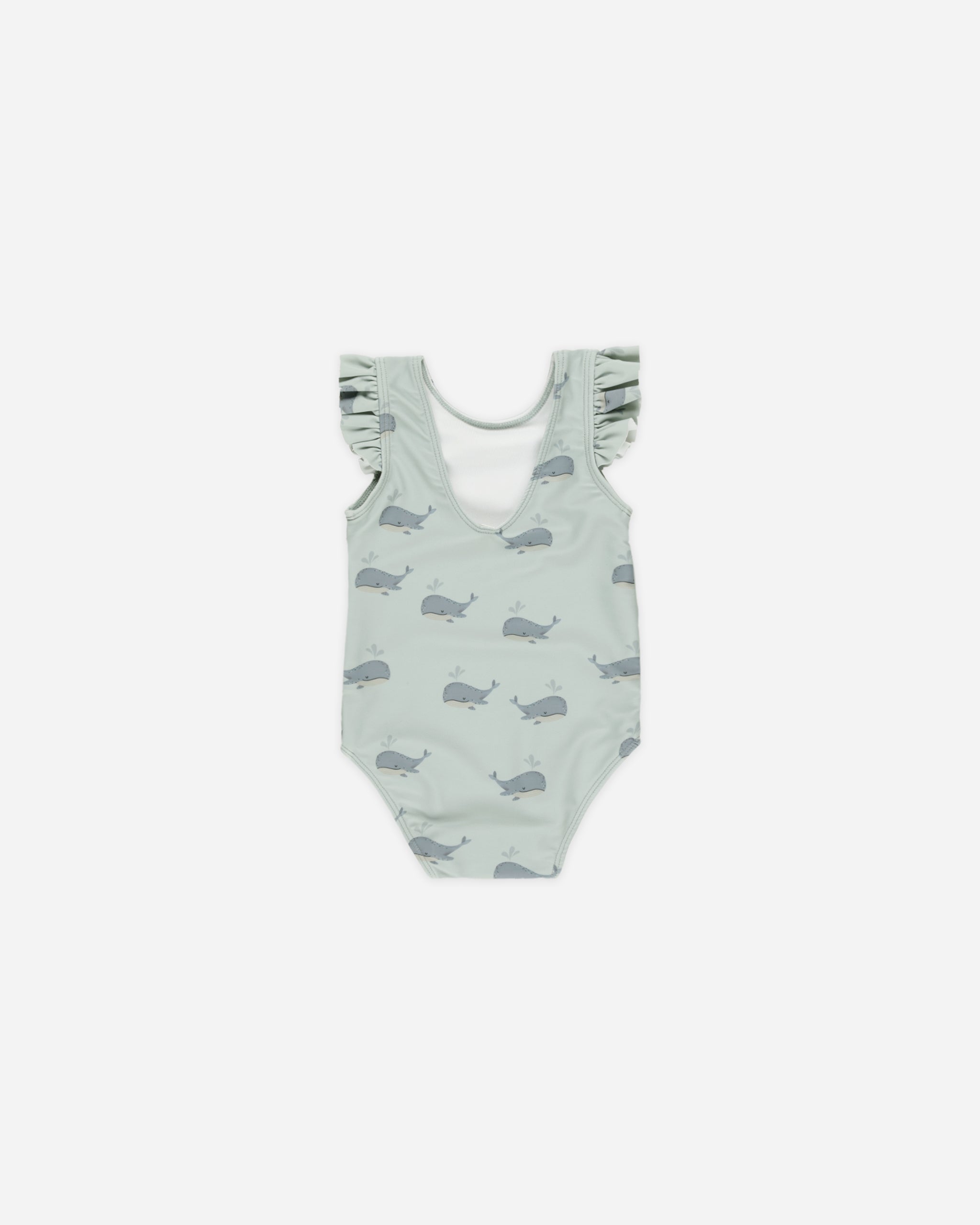Scoop Back Onepiece || Whales - Rylee + Cru | Kids Clothes | Trendy Baby Clothes | Modern Infant Outfits |