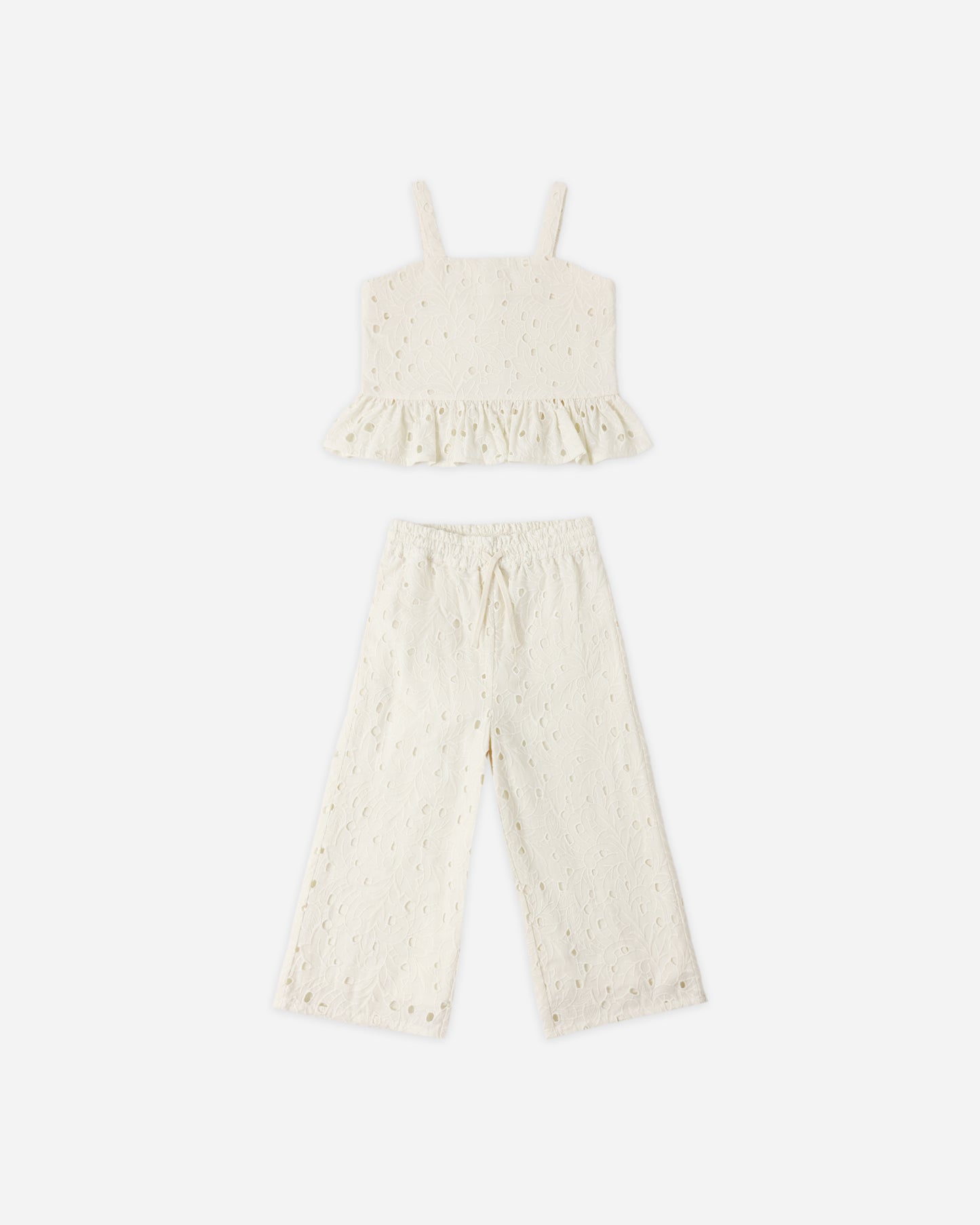 Kayli Set Ivory - Rylee + Cru | Kids Clothes | Trendy Baby Clothes | Modern Infant Outfits |