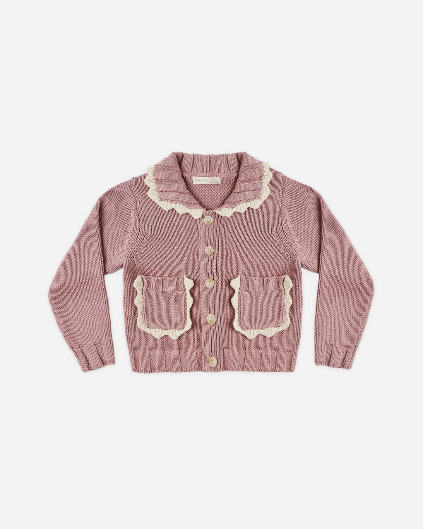 Collared Cardigan Rosewood - Rylee + Cru | Kids Clothes | Trendy Baby Clothes | Modern Infant Outfits |