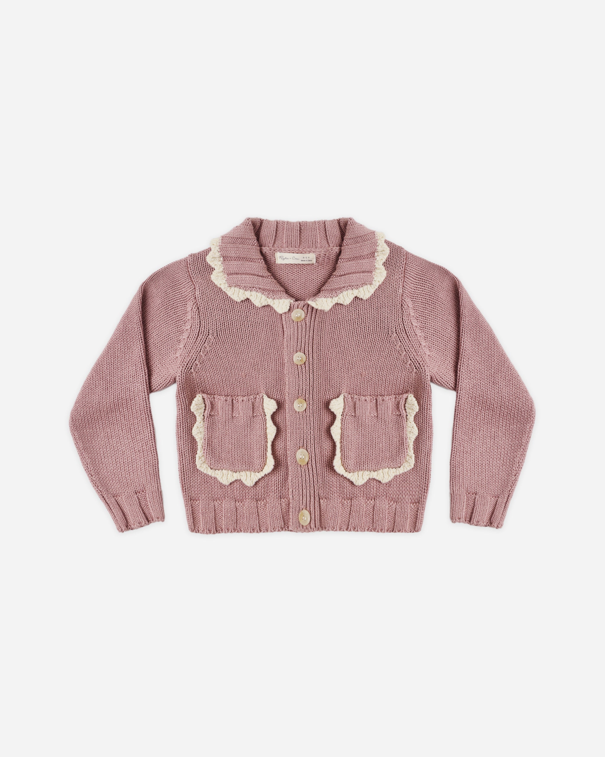 Collared Cardigan Rosewood - Rylee + Cru | Kids Clothes | Trendy Baby Clothes | Modern Infant Outfits |
