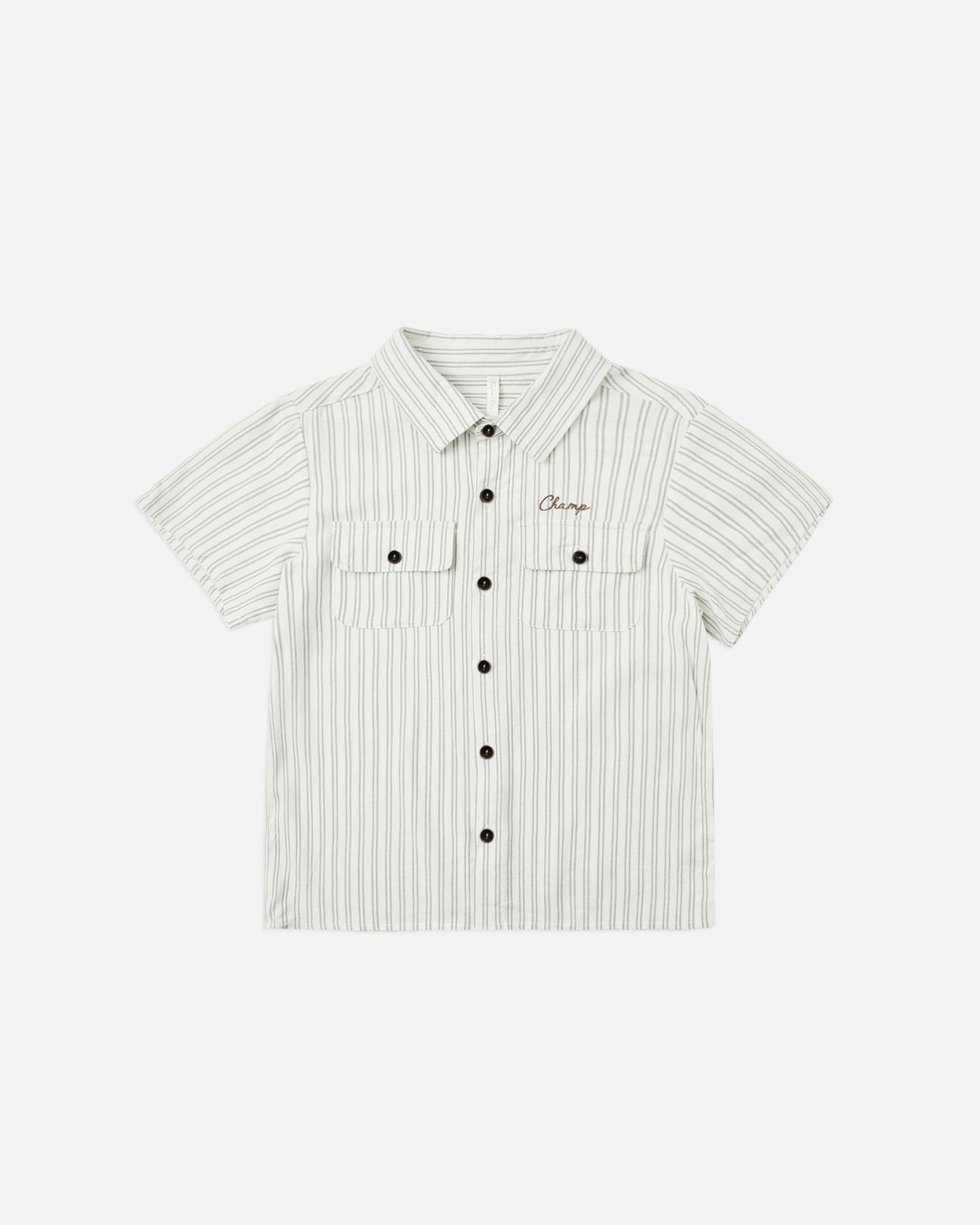 Collared Shirt || Railroad Stripe - Rylee + Cru | Kids Clothes | Trendy Baby Clothes | Modern Infant Outfits |