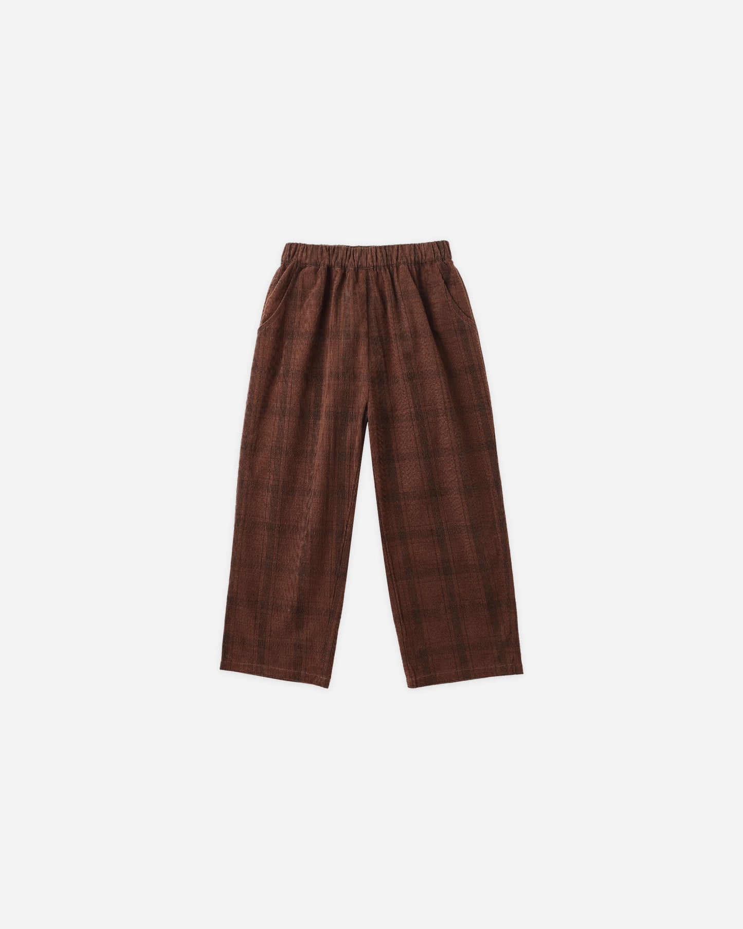 Corduroy Baggy Pant || Brown Plaid - Rylee + Cru | Kids Clothes | Trendy Baby Clothes | Modern Infant Outfits |