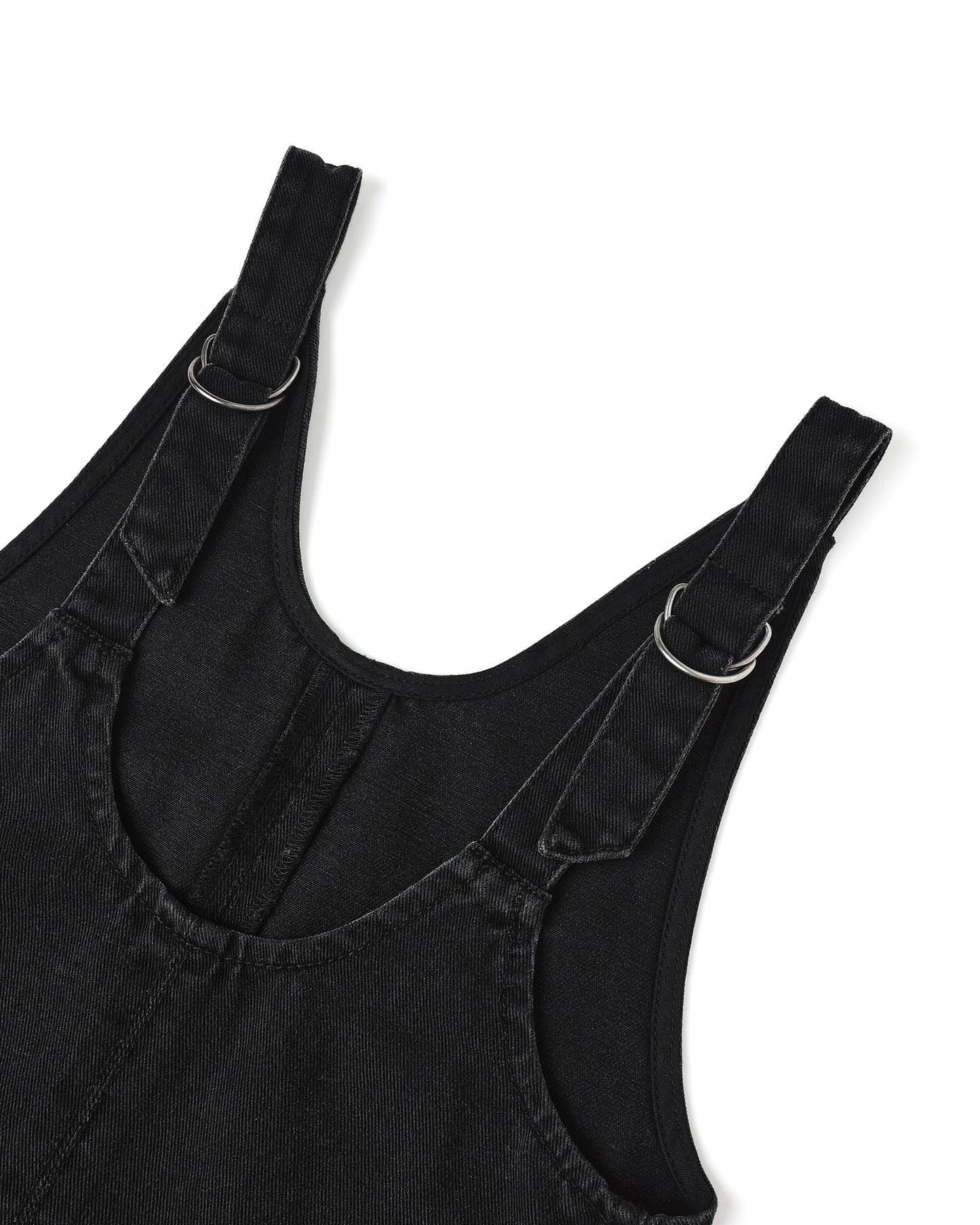 V-Neck Overall Dress || Washed Black - Rylee + Cru | Kids Clothes | Trendy Baby Clothes | Modern Infant Outfits |