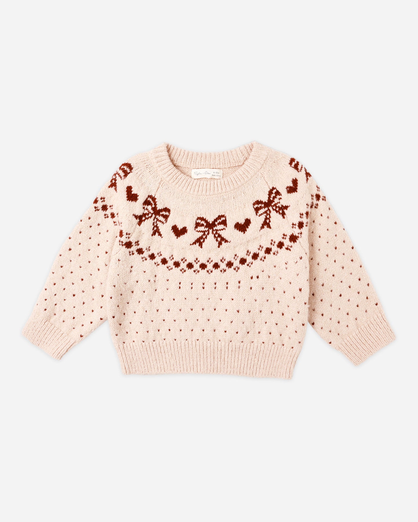 Fair Isle Sweater || Bows - Rylee + Cru | Kids Clothes | Trendy Baby Clothes | Modern Infant Outfits |