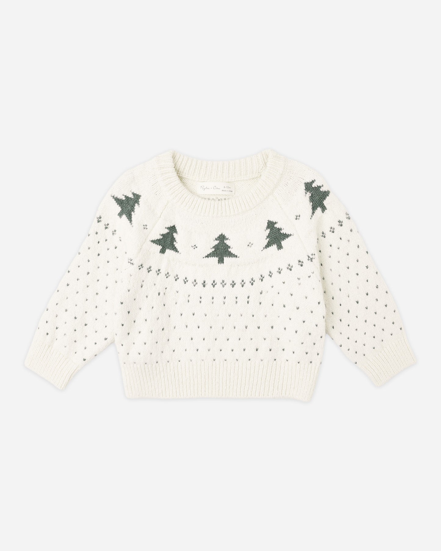 Fair Isle Sweater || Trees - Rylee + Cru | Kids Clothes | Trendy Baby Clothes | Modern Infant Outfits |