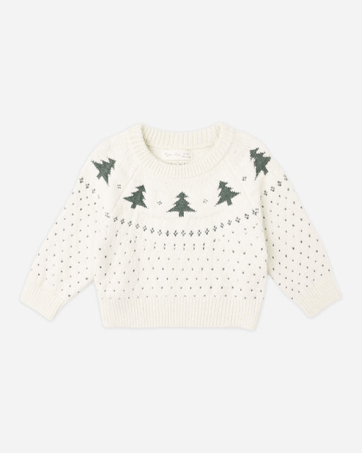 Fair Isle Sweater || Trees - Rylee + Cru | Kids Clothes | Trendy Baby Clothes | Modern Infant Outfits |