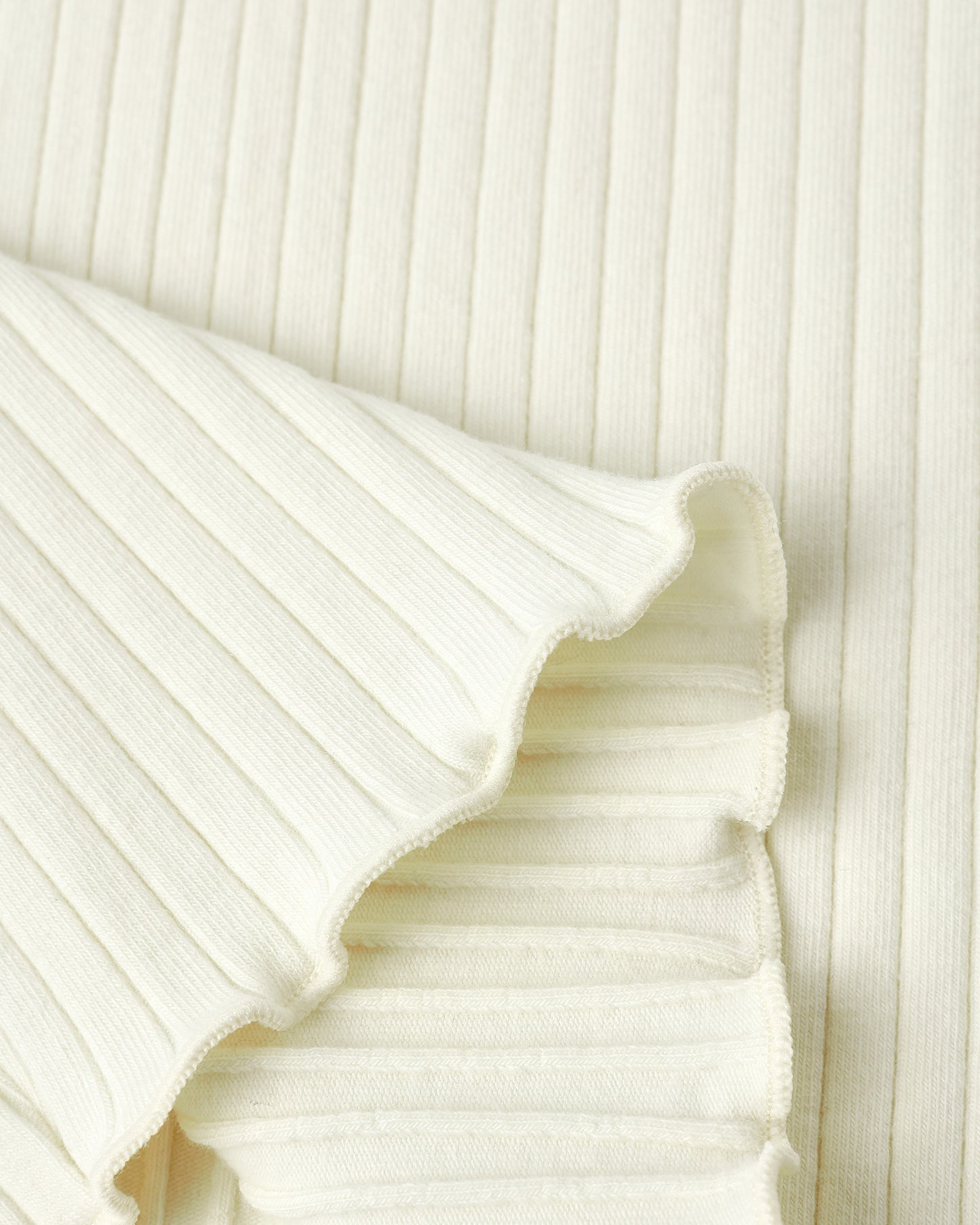 Ribbed Long Sleeve || Ivory - Rylee + Cru | Kids Clothes | Trendy Baby Clothes | Modern Infant Outfits |