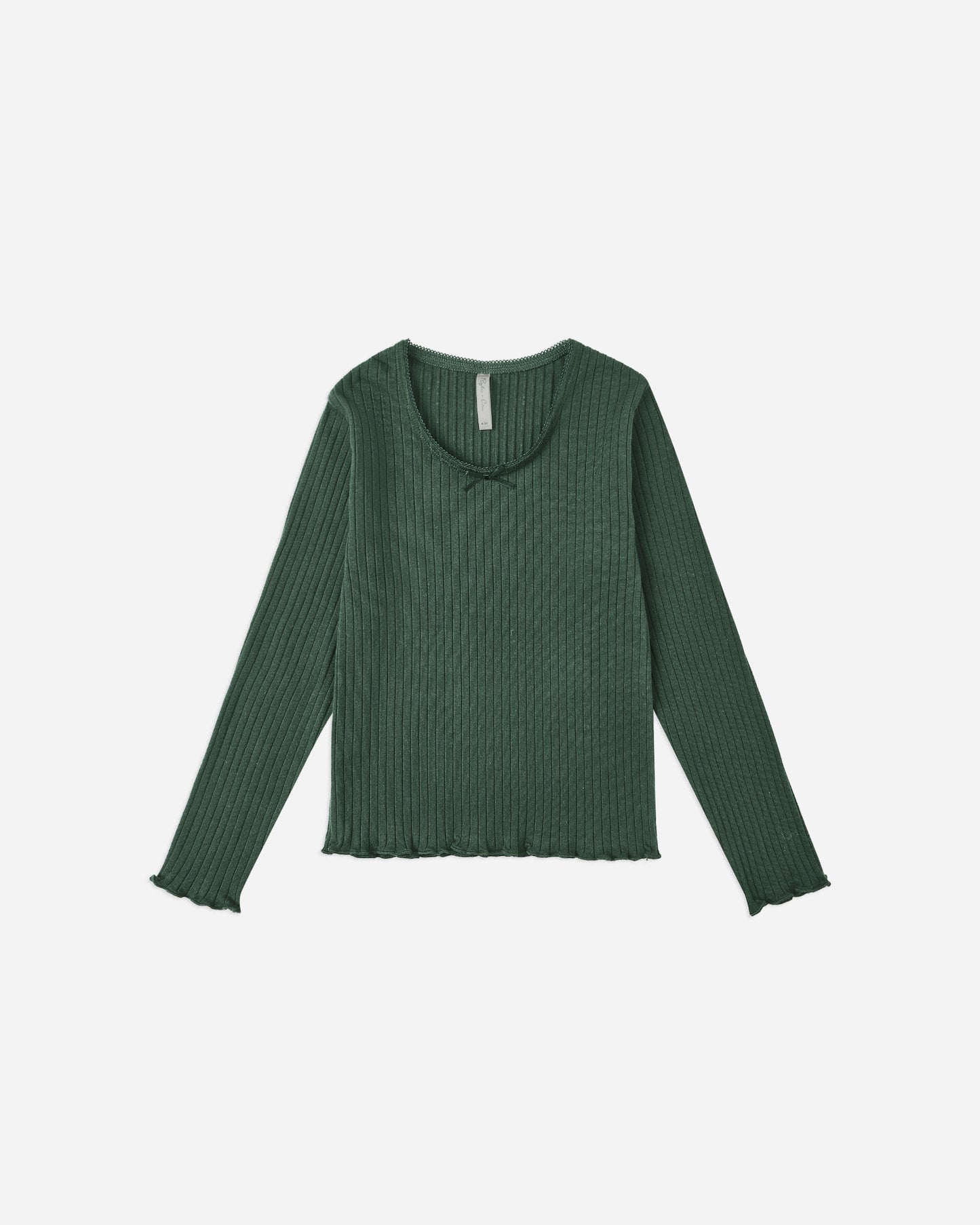 Ribbed Long Sleeve || Green - Rylee + Cru | Kids Clothes | Trendy Baby Clothes | Modern Infant Outfits |