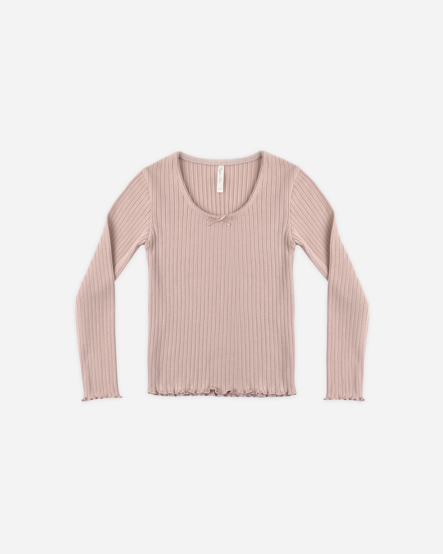 Ribbed Long Sleeve Rosewood - Rylee + Cru | Kids Clothes | Trendy Baby Clothes | Modern Infant Outfits |