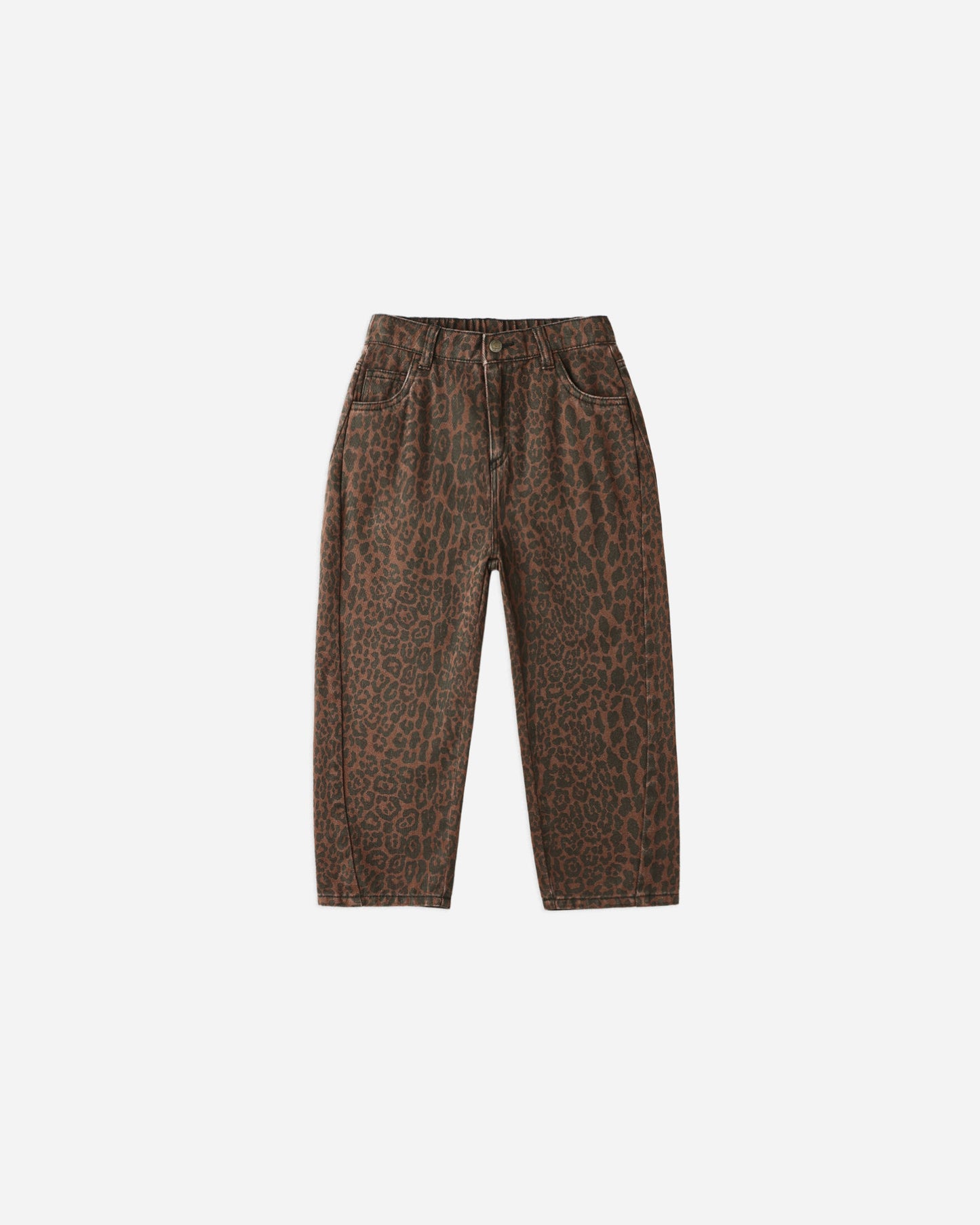Barrel Pant || Leopard - Rylee + Cru | Kids Clothes | Trendy Baby Clothes | Modern Infant Outfits |
