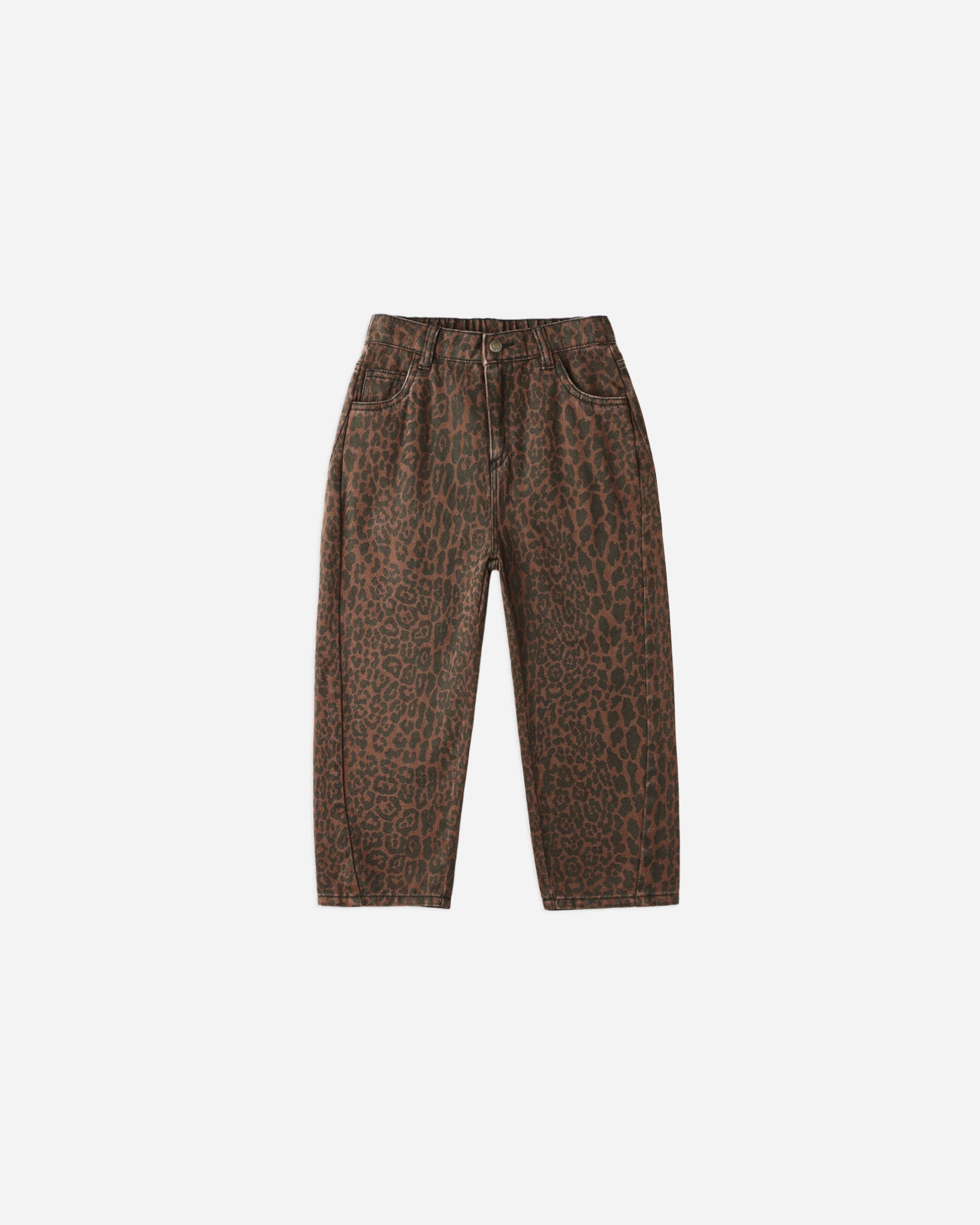 Barrel Pant || Leopard - Rylee + Cru | Kids Clothes | Trendy Baby Clothes | Modern Infant Outfits |