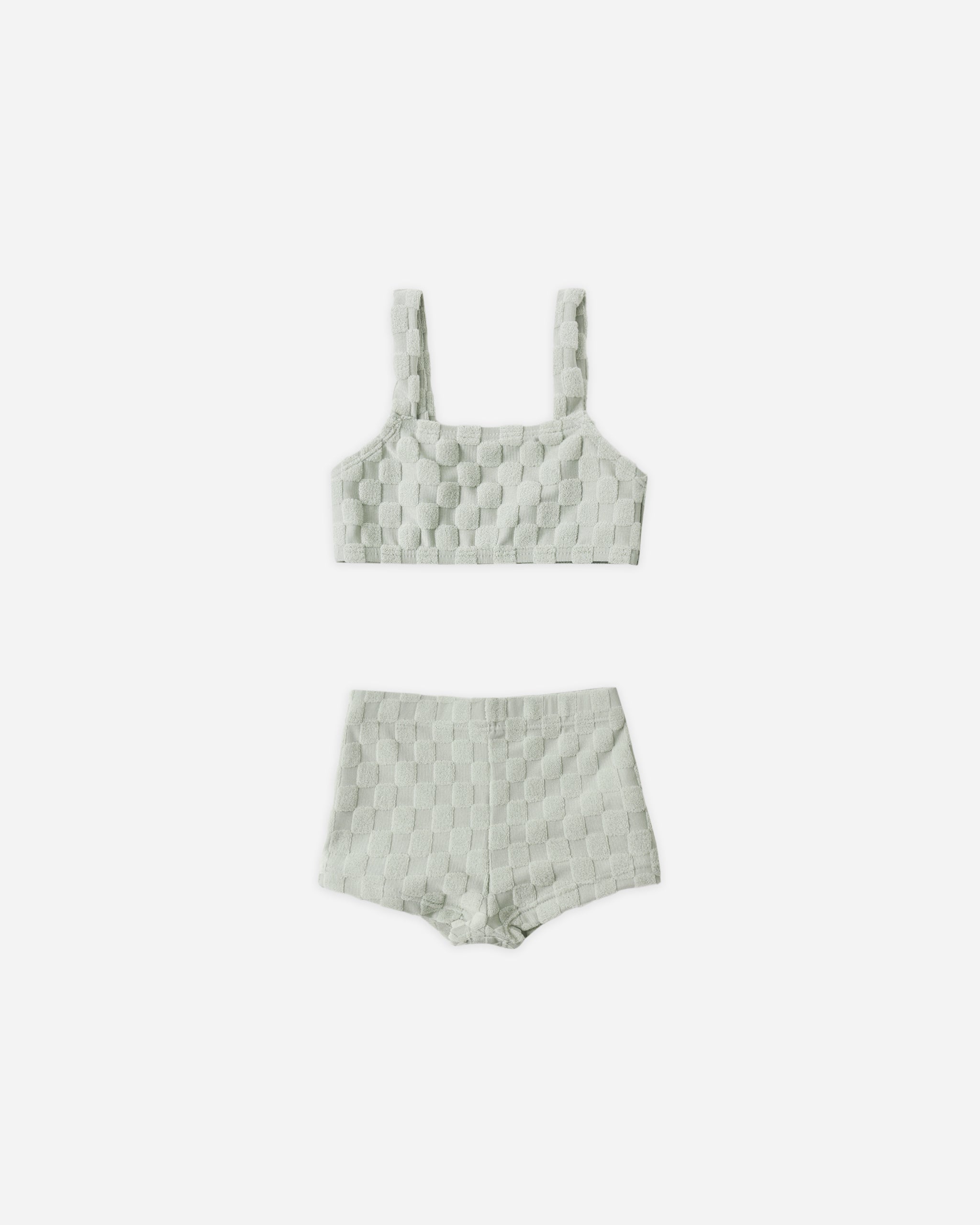 Dylan Bikini Sage Check - Rylee + Cru | Kids Clothes | Trendy Baby Clothes | Modern Infant Outfits |