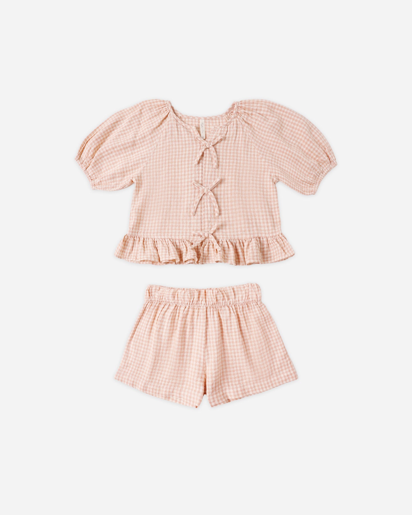 Juniper Set Petal Gingham - Rylee + Cru | Kids Clothes | Trendy Baby Clothes | Modern Infant Outfits |