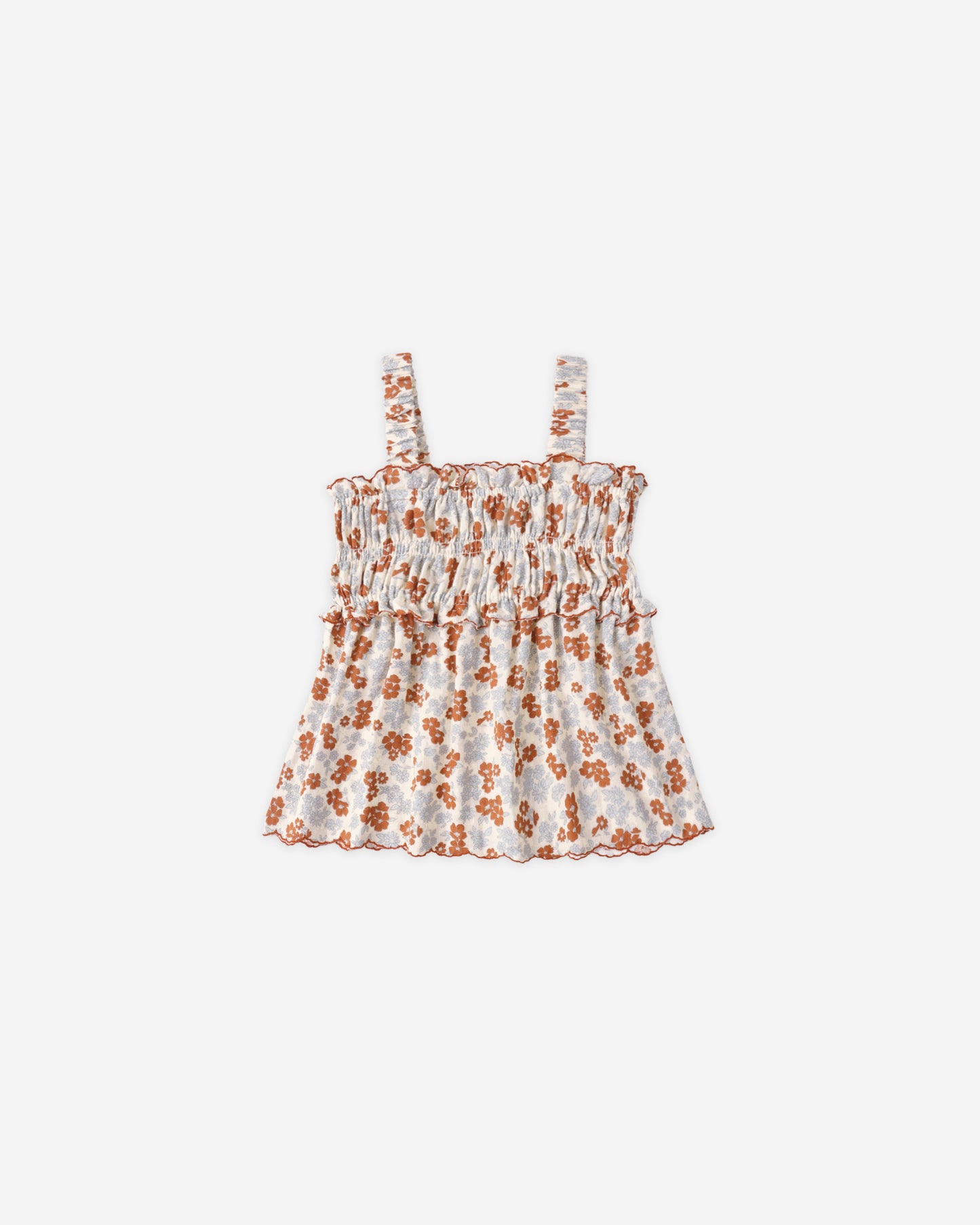 Smocked Tank Americana Floral - Rylee + Cru | Kids Clothes | Trendy Baby Clothes | Modern Infant Outfits |