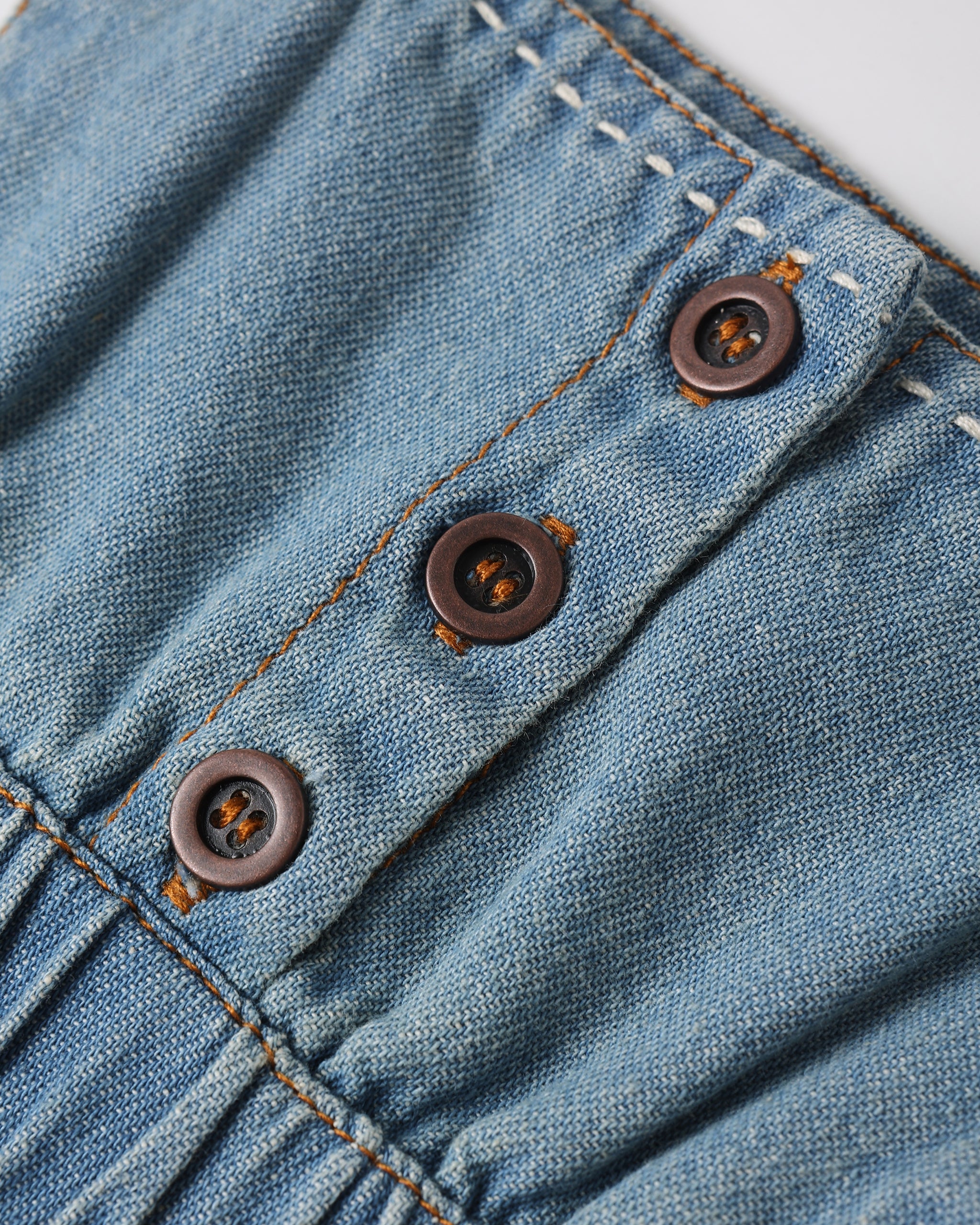 Denim Romper Washed Blue