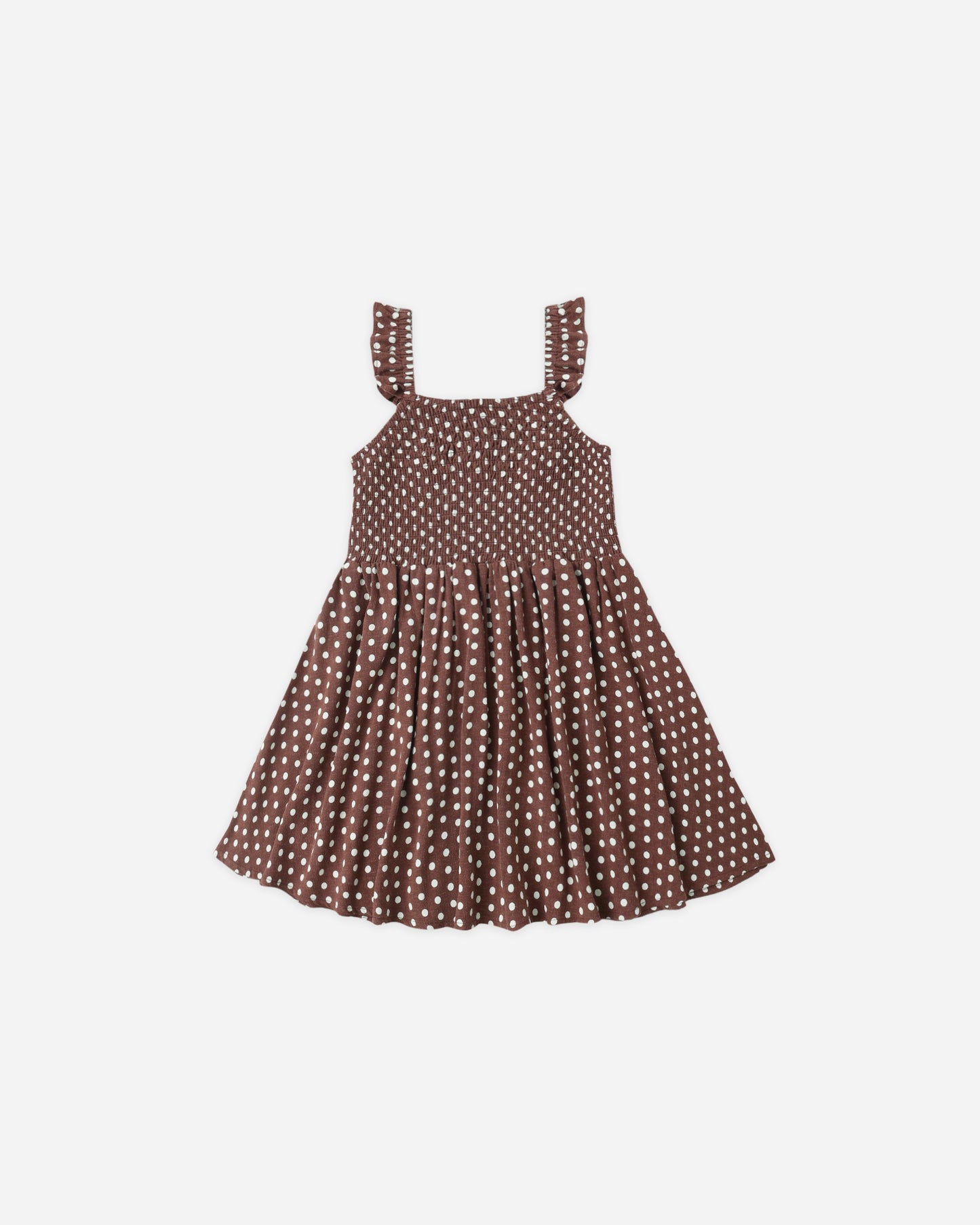 Lainey Dress Chocolate Polka Dot