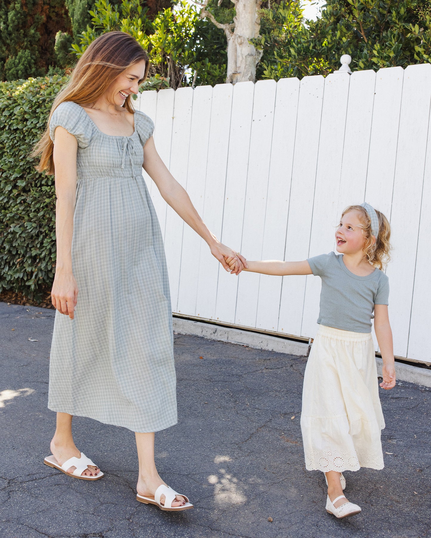 Women's Joya Dress Green Gingham - Rylee + Cru | Kids Clothes | Trendy Baby Clothes | Modern Infant Outfits |
