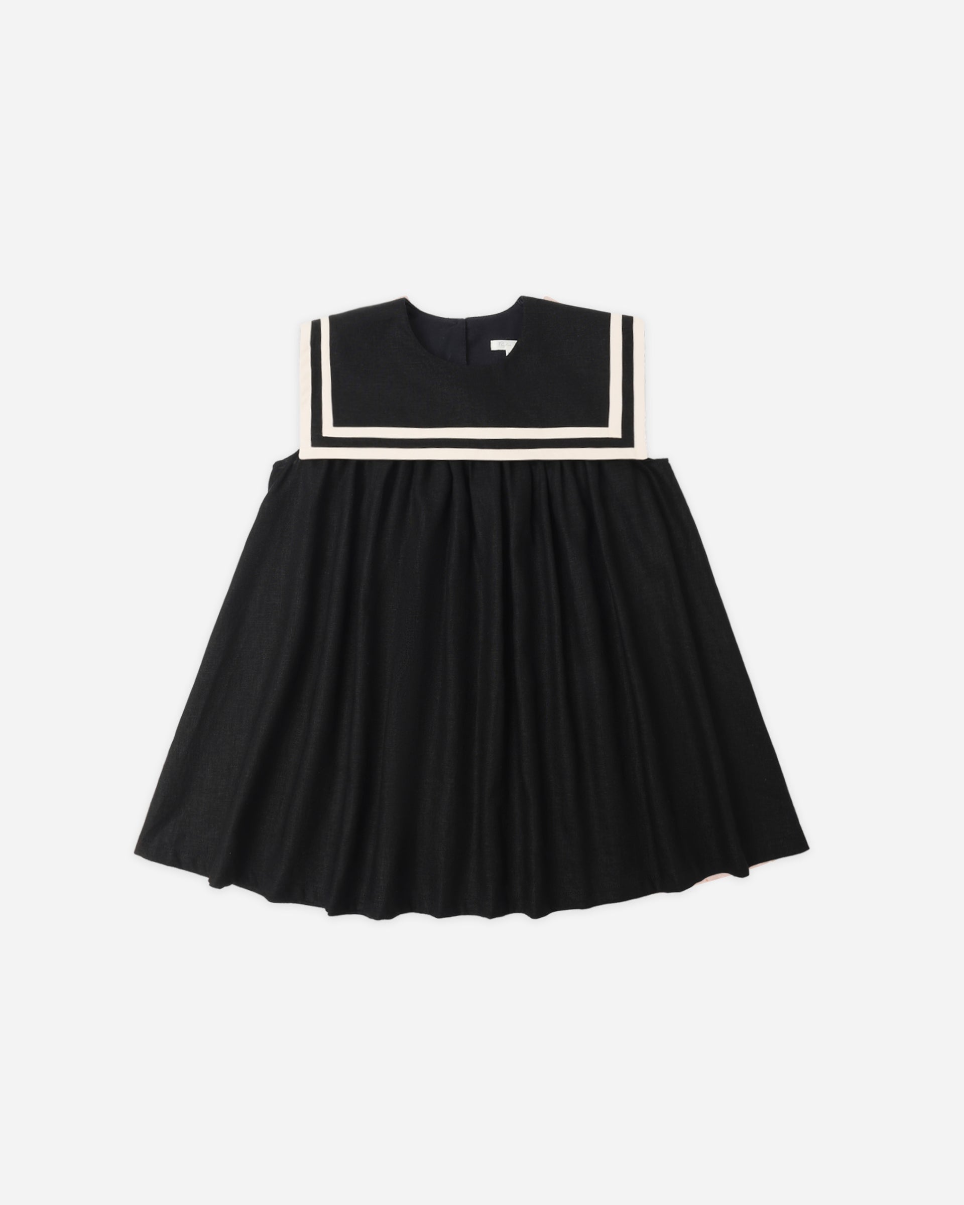 navy blue pleated dress Nelly Pleated Linen Mini Dress Navy / XL main image 1