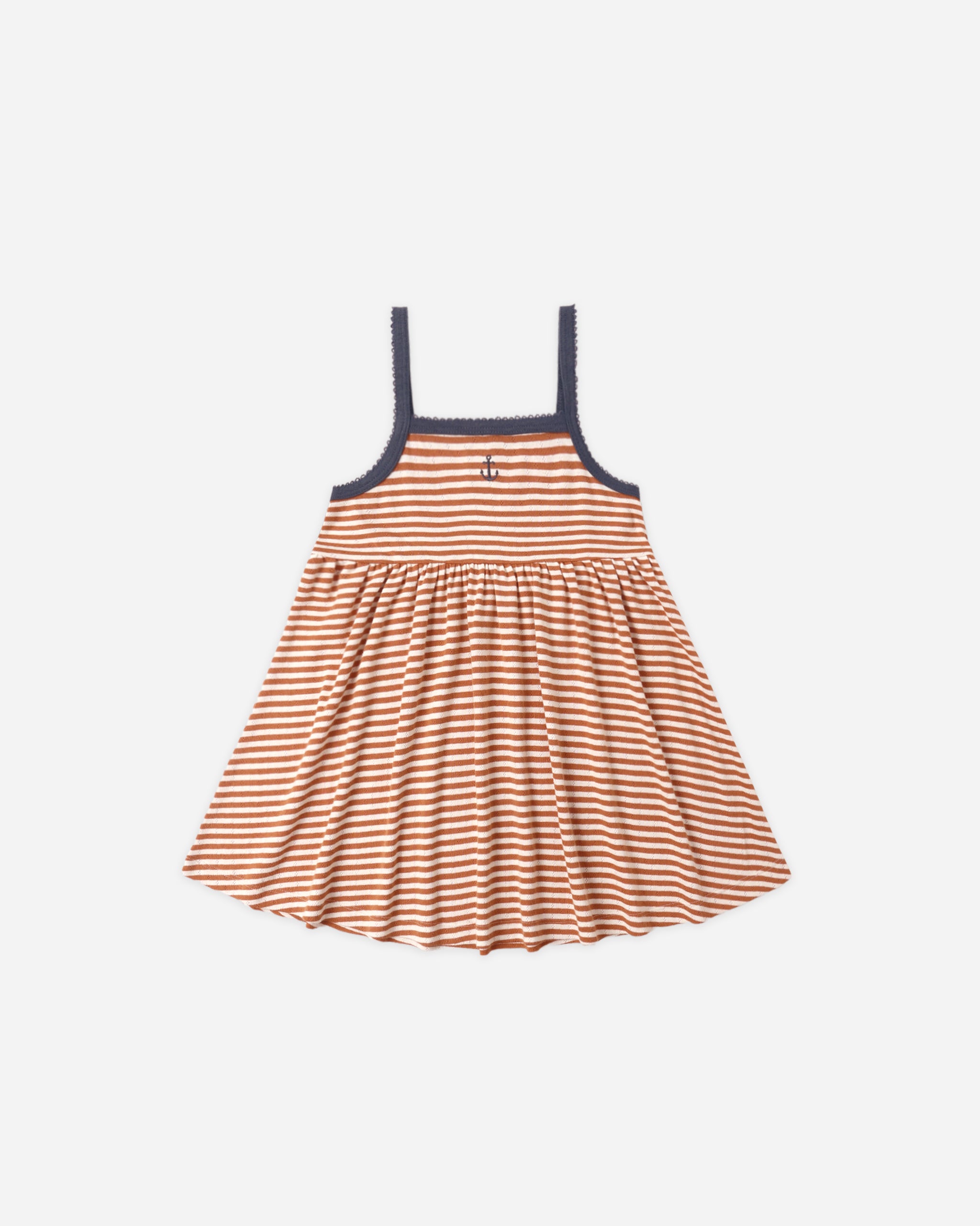 Lea Dress Poppy Stripe - Rylee + Cru | Kids Clothes | Trendy Baby Clothes | Modern Infant Outfits |