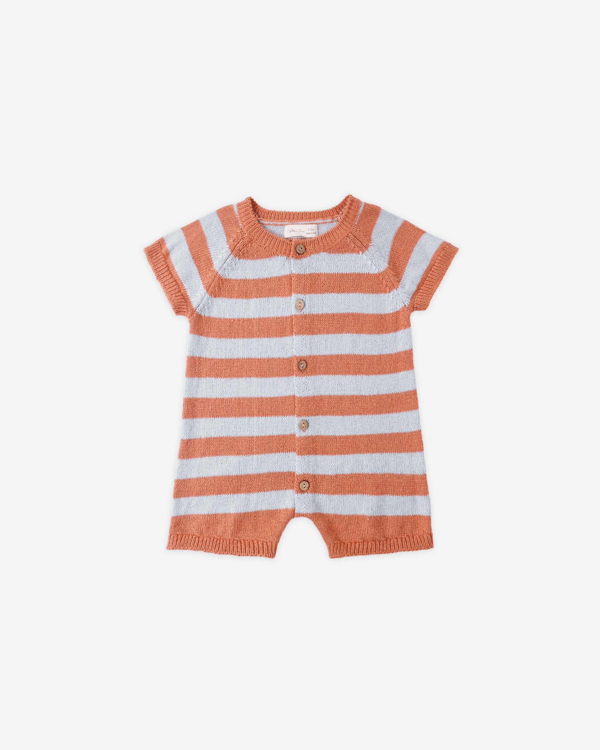 Liam Knit Romper Americana Stripe - Rylee + Cru | Kids Clothes | Trendy Baby Clothes | Modern Infant Outfits |