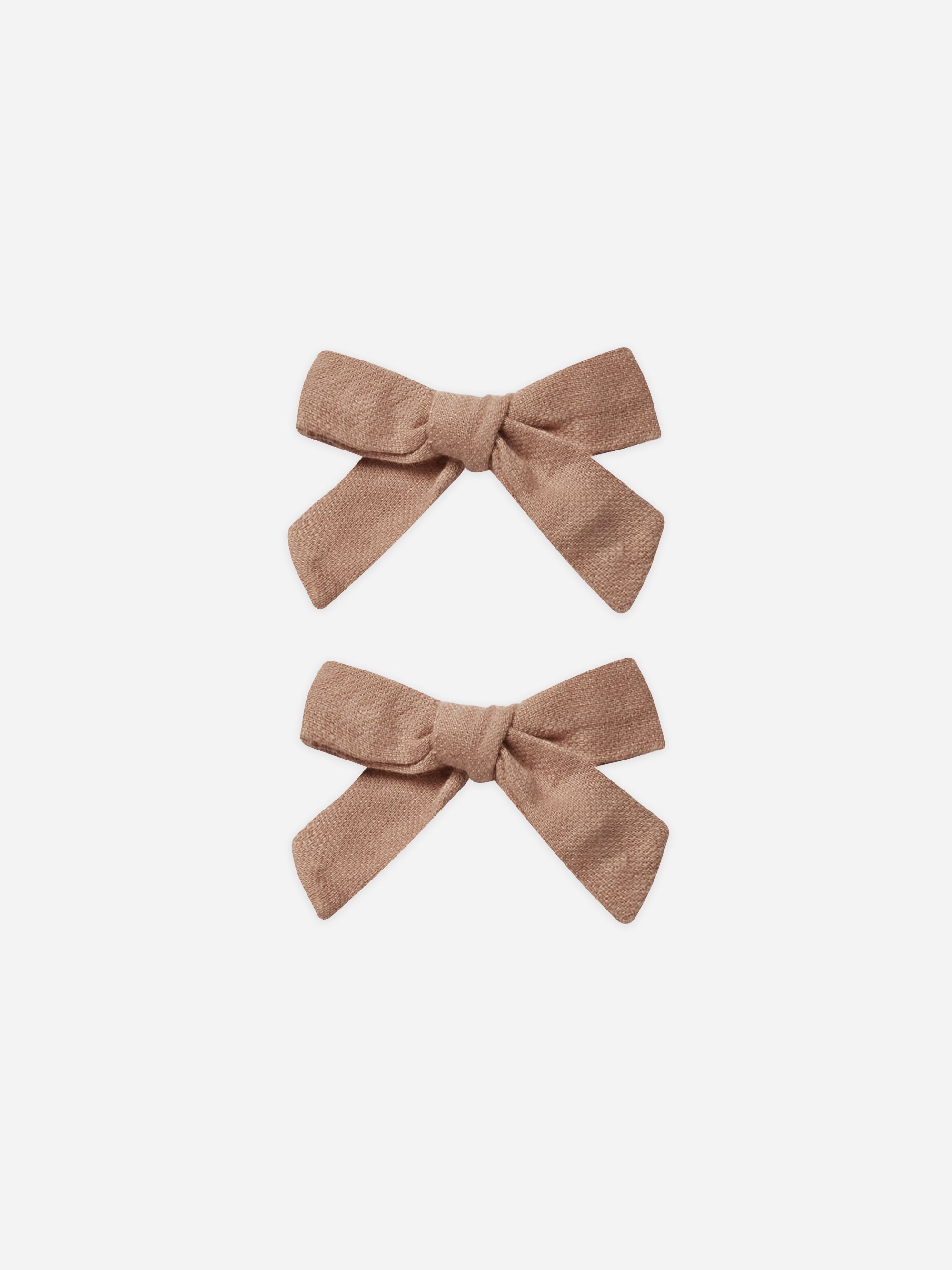 Bow With Clip || Clay - Rylee + Cru | Kids Clothes | Trendy Baby Clothes | Modern Infant Outfits |