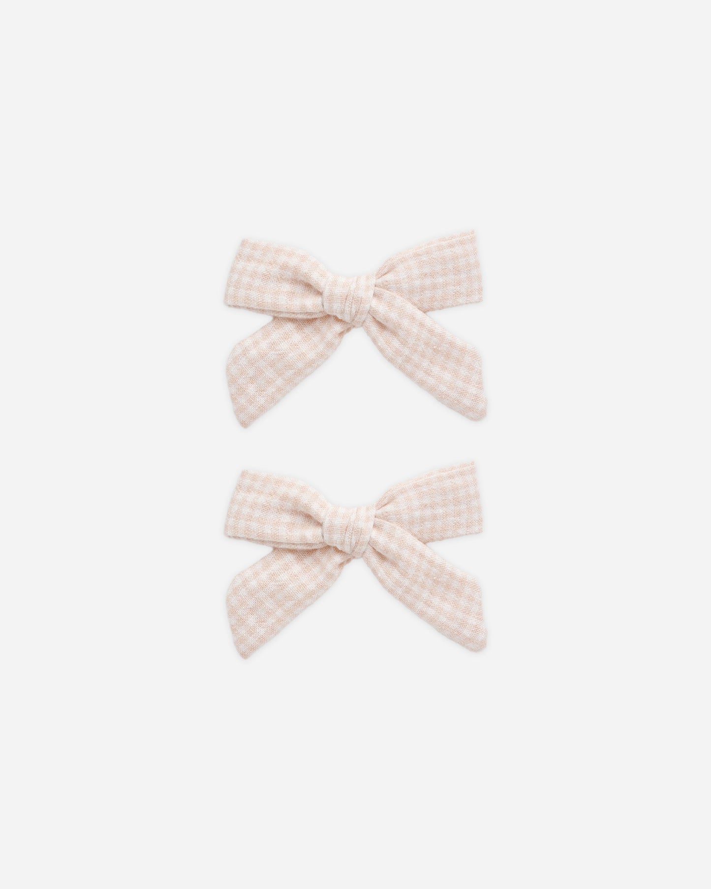 Bows, Set Of 2 || Petal Gingham - Rylee + Cru | Kids Clothes | Trendy Baby Clothes | Modern Infant Outfits |