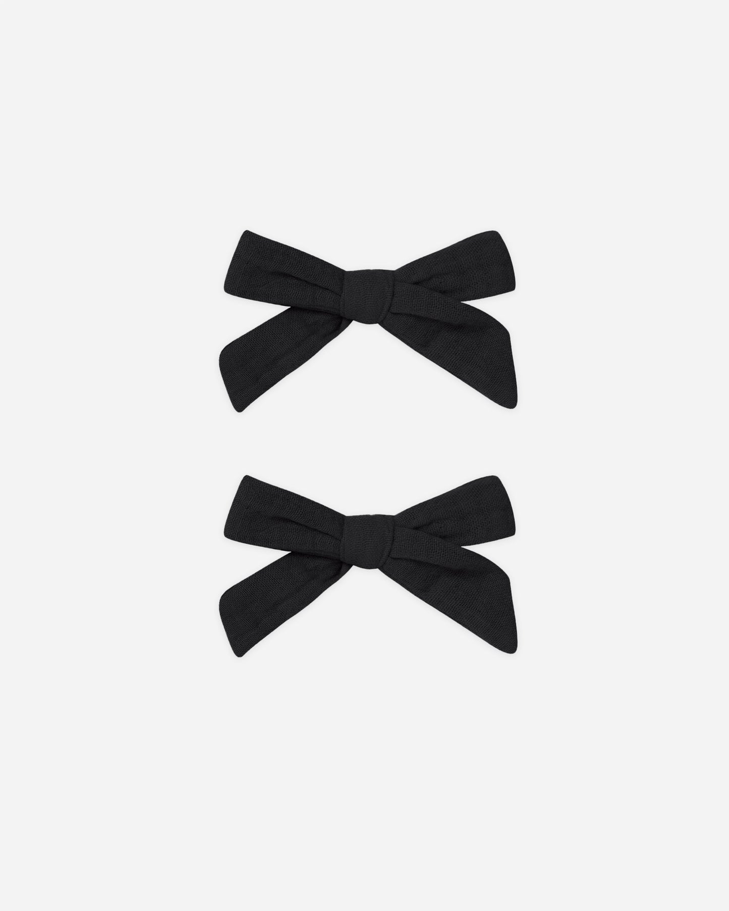 Bows, Set of 2 || Black - Rylee + Cru | Kids Clothes | Trendy Baby Clothes | Modern Infant Outfits |