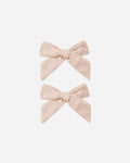 Bows, Set of 2 Blush - Rylee + Cru | Kids Clothes | Trendy Baby Clothes | Modern Infant Outfits |