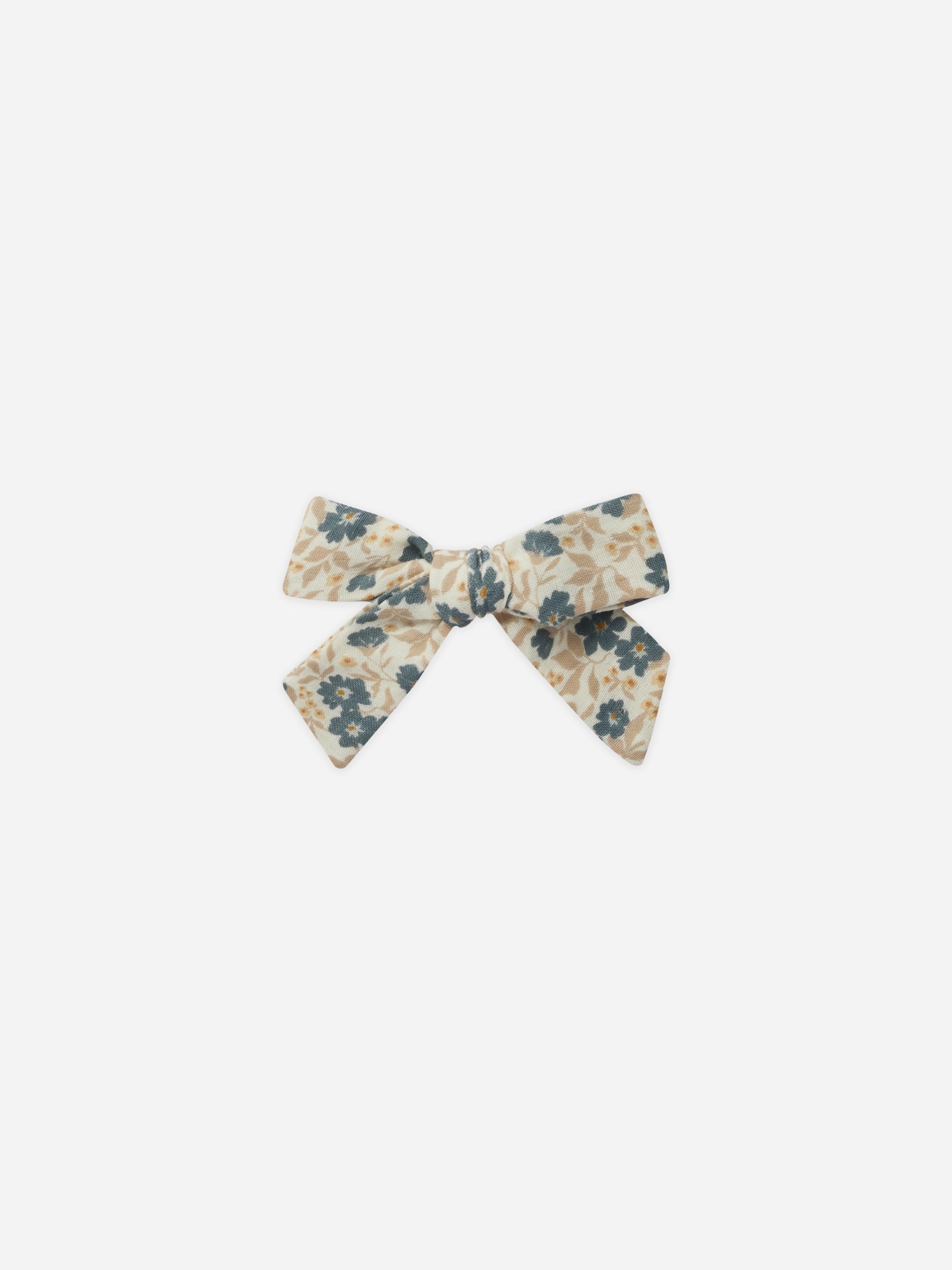 Girl Bow || Blue Ditsy - Rylee + Cru | Kids Clothes | Trendy Baby Clothes | Modern Infant Outfits |