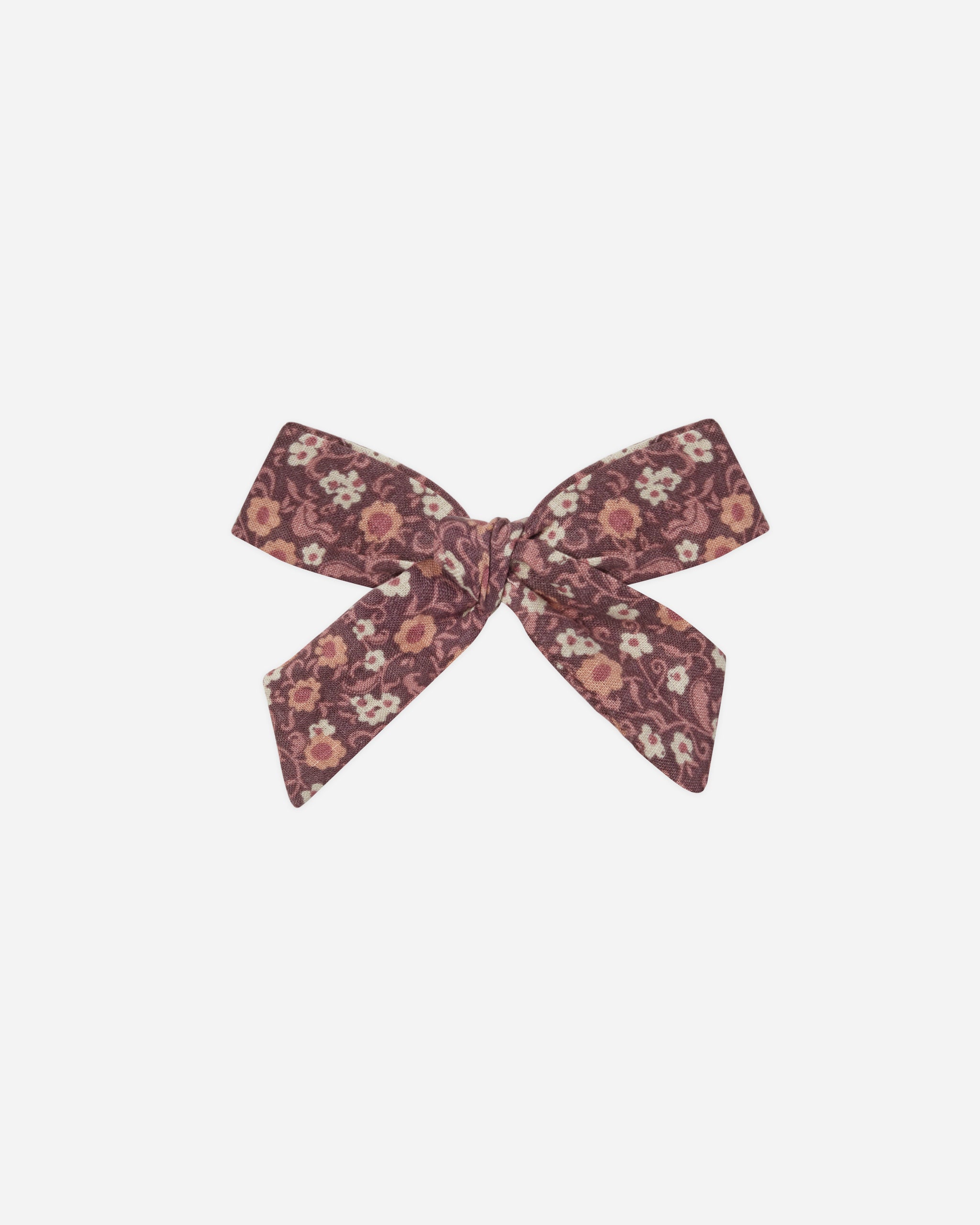 Girl Bow | Plum Floral - Rylee + Cru | Kids Clothes | Trendy Baby Clothes | Modern Infant Outfits |