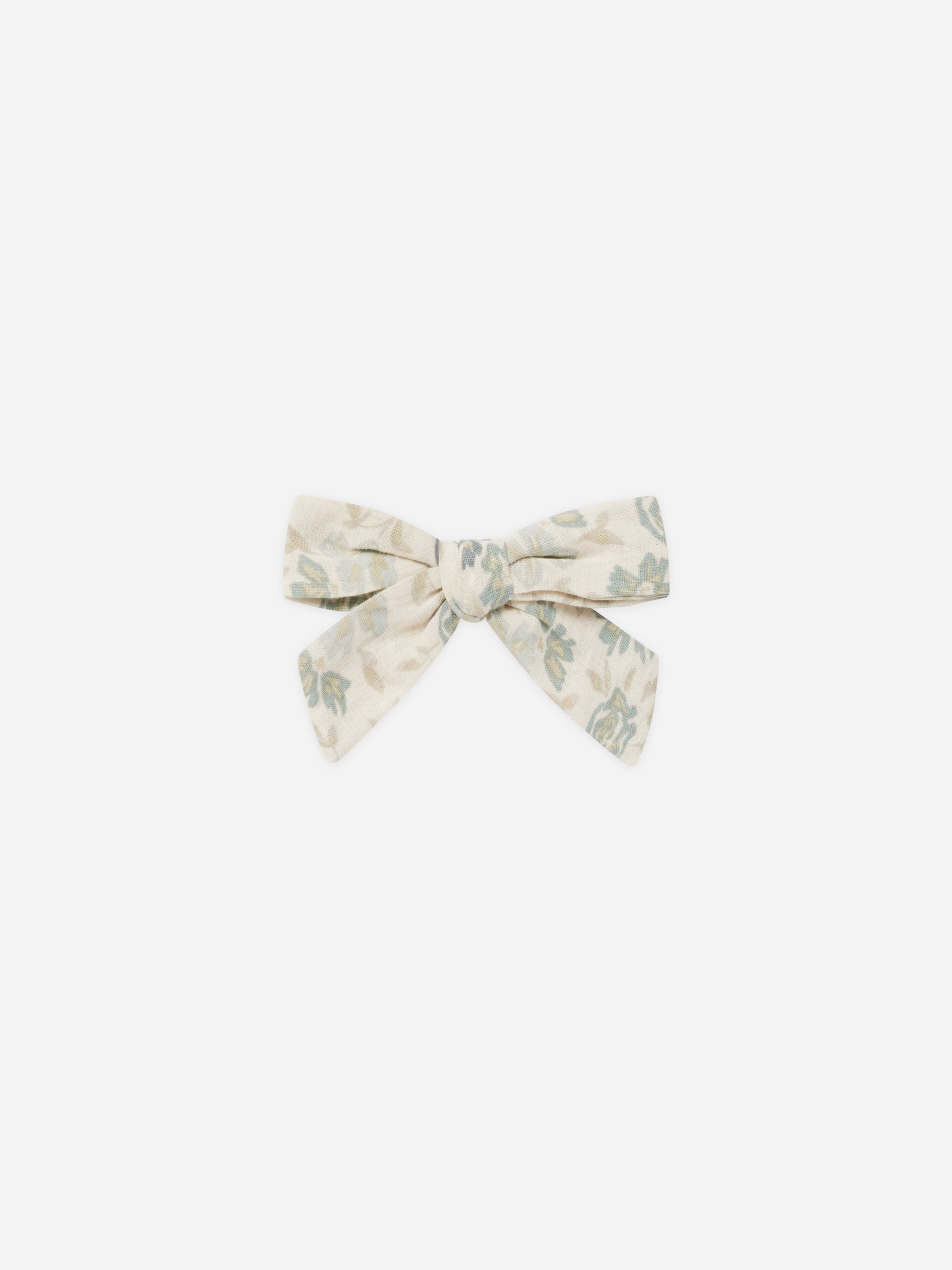 Girl Bow || Blue Floral - Rylee + Cru | Kids Clothes | Trendy Baby Clothes | Modern Infant Outfits |