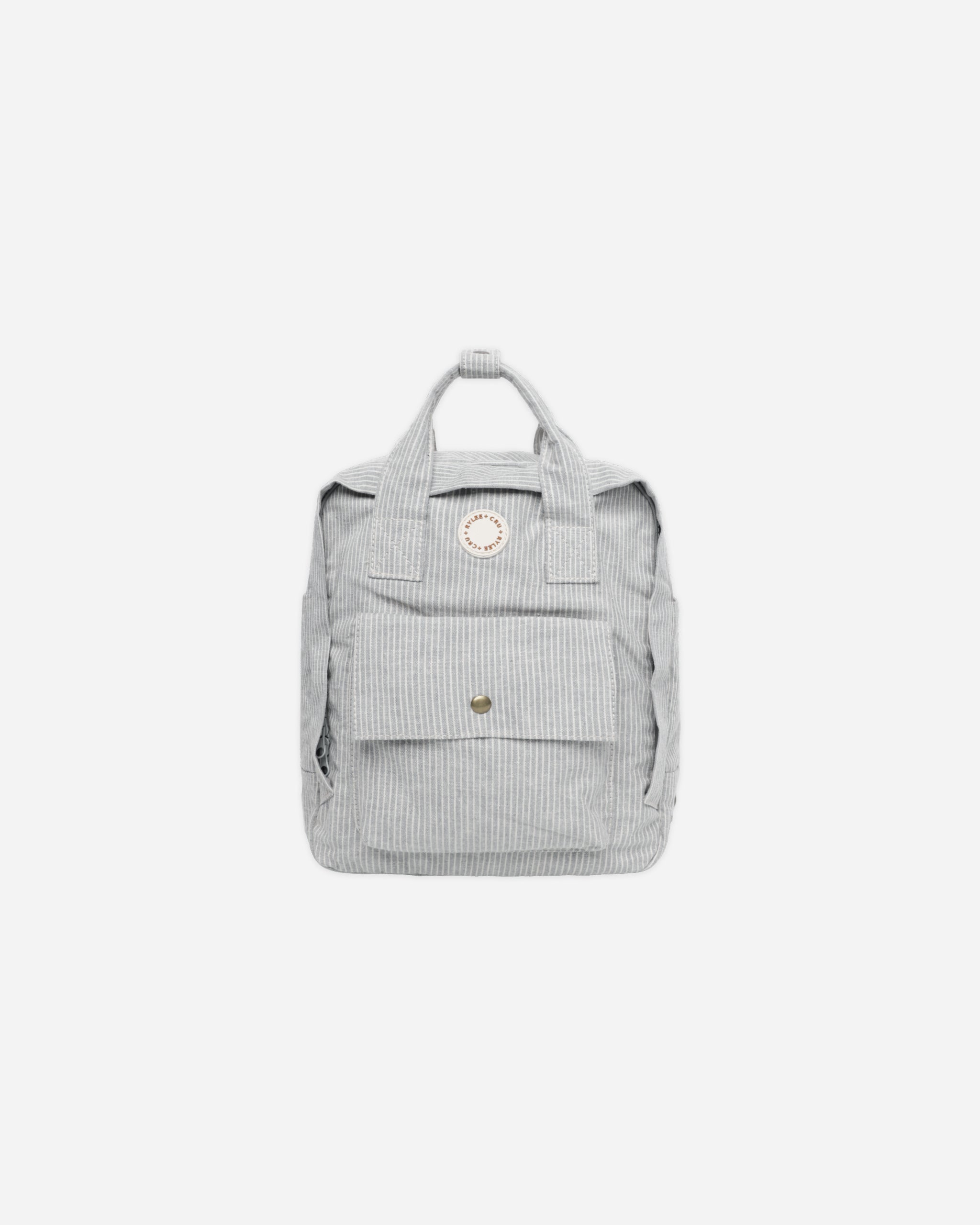 Mini Backpack || Blue Micro Stripe