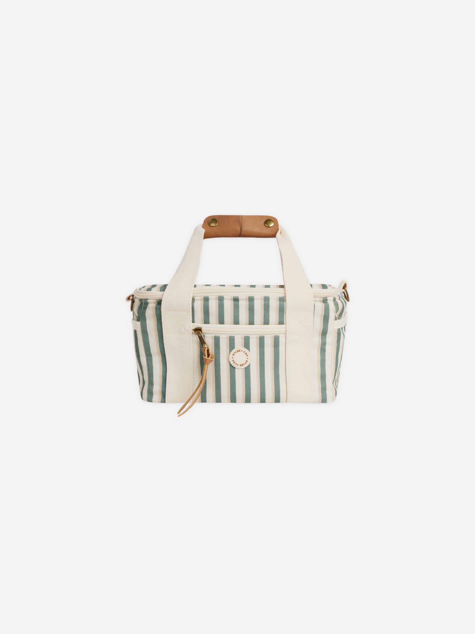 Cooler Bag || Aqua Stripe - Rylee + Cru | Kids Clothes | Trendy Baby Clothes | Modern Infant Outfits |