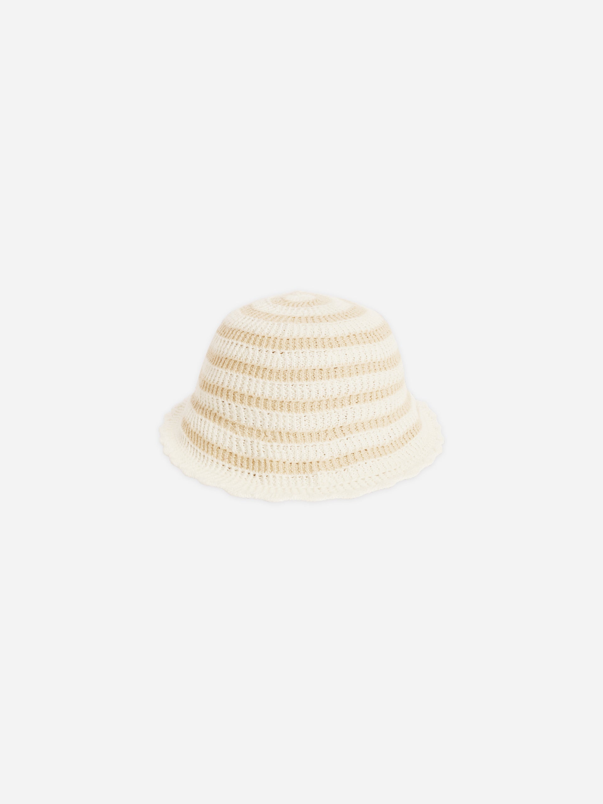 Crochet Bucket Hat || Sand Stripe - Rylee + Cru | Kids Clothes | Trendy Baby Clothes | Modern Infant Outfits |
