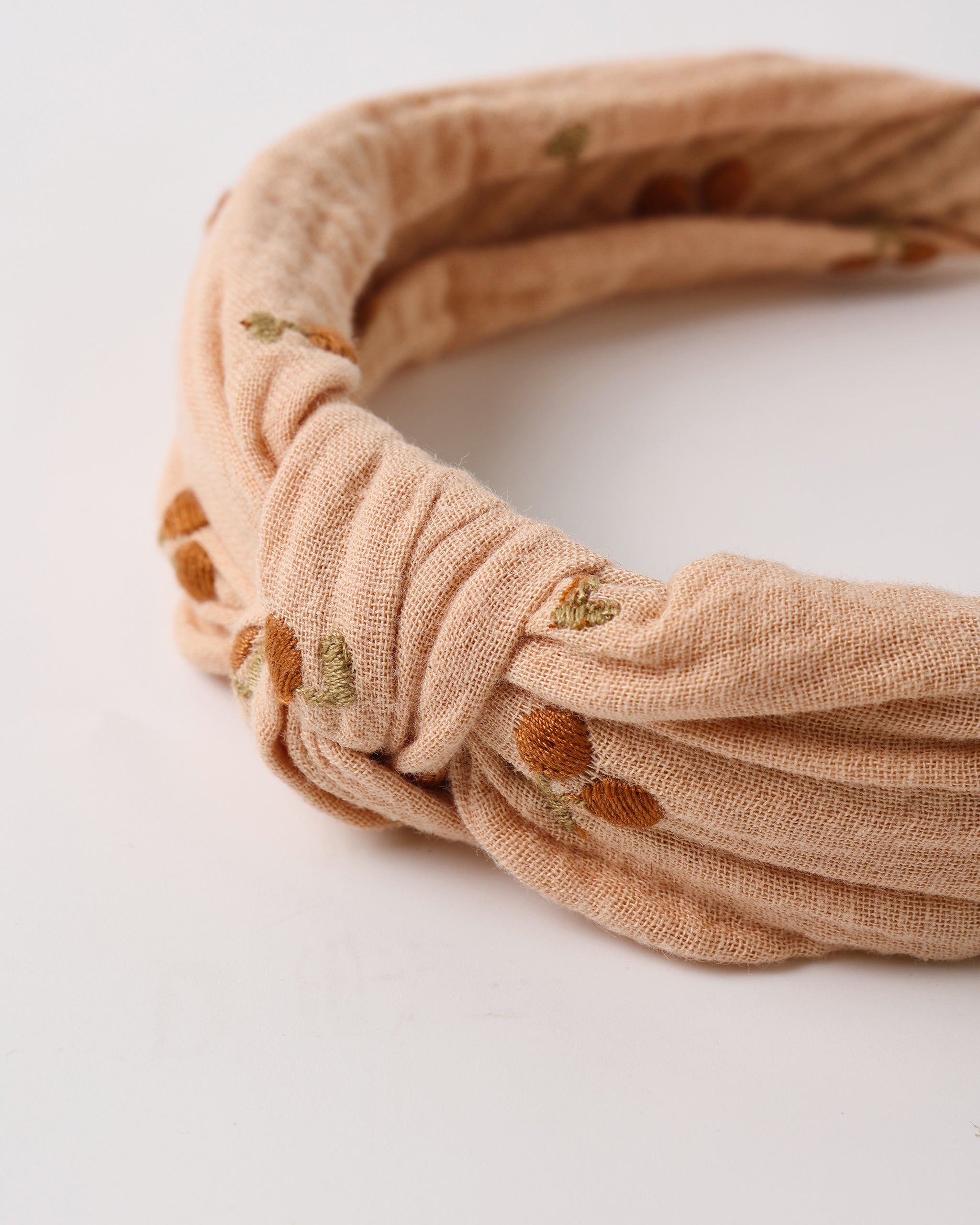 Knotted Headband Cherry Embroidery - Rylee + Cru | Kids Clothes | Trendy Baby Clothes | Modern Infant Outfits |