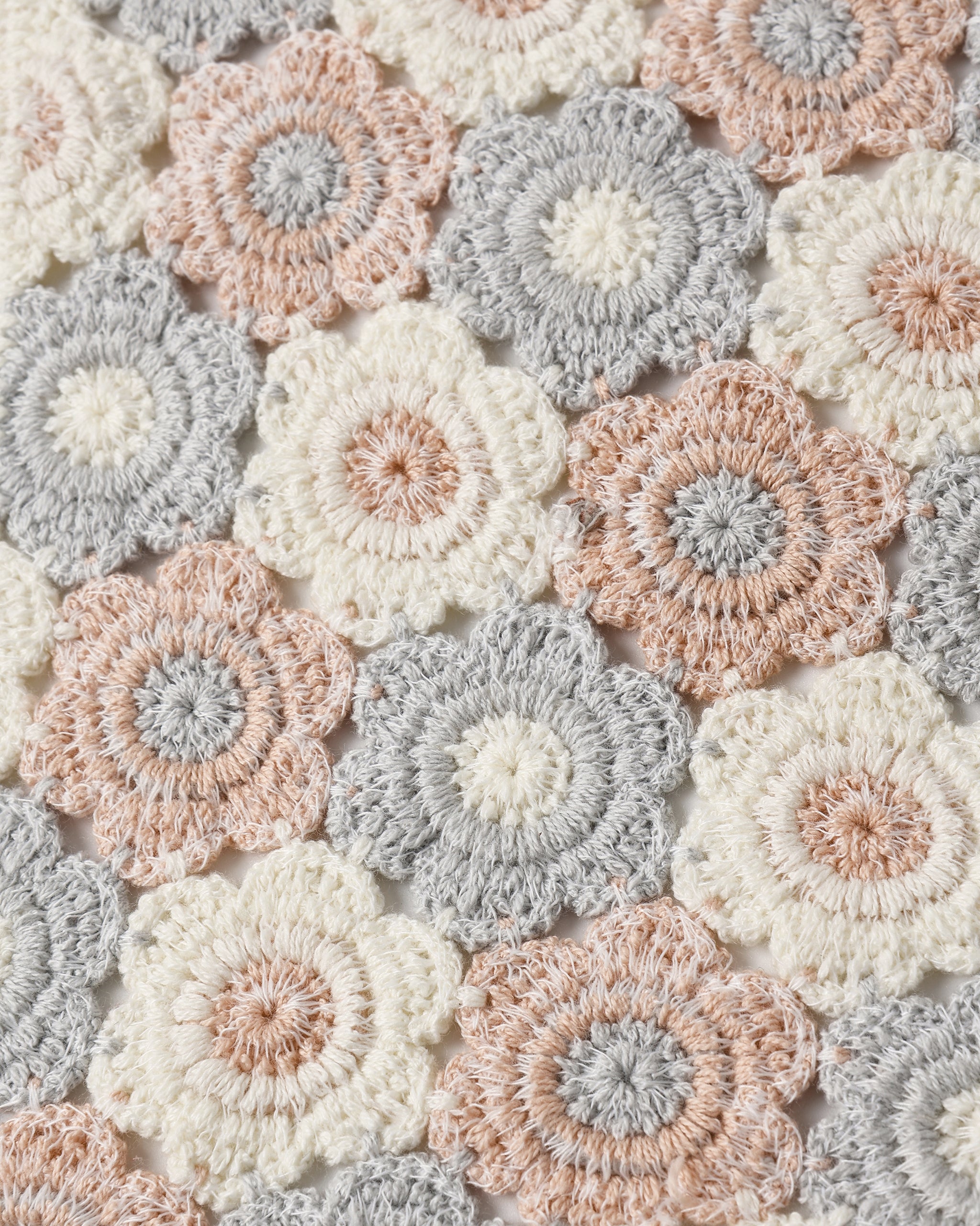 Crochet Scarf Blue, Light Pink, Ivory - Rylee + Cru | Kids Clothes | Trendy Baby Clothes | Modern Infant Outfits |