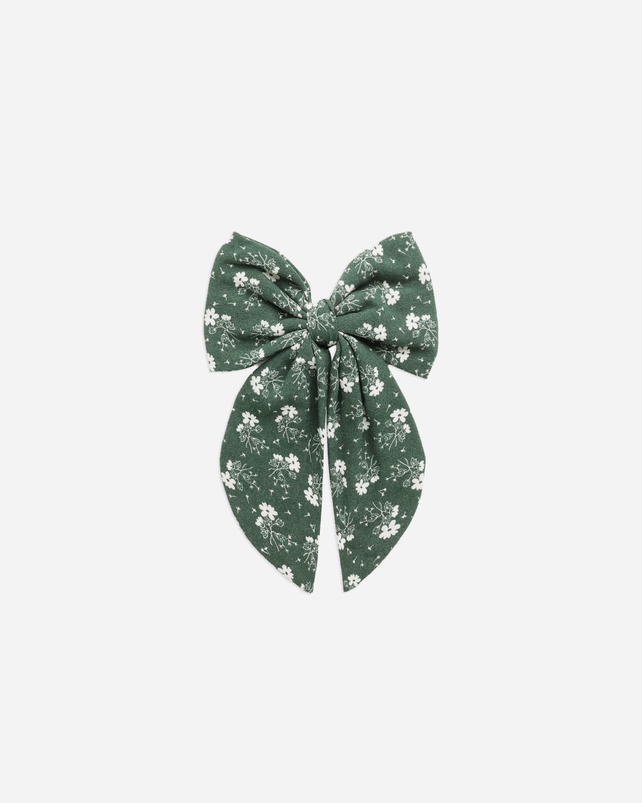Oversized Bow || Green Ditsy - Rylee + Cru | Kids Clothes | Trendy Baby Clothes | Modern Infant Outfits |