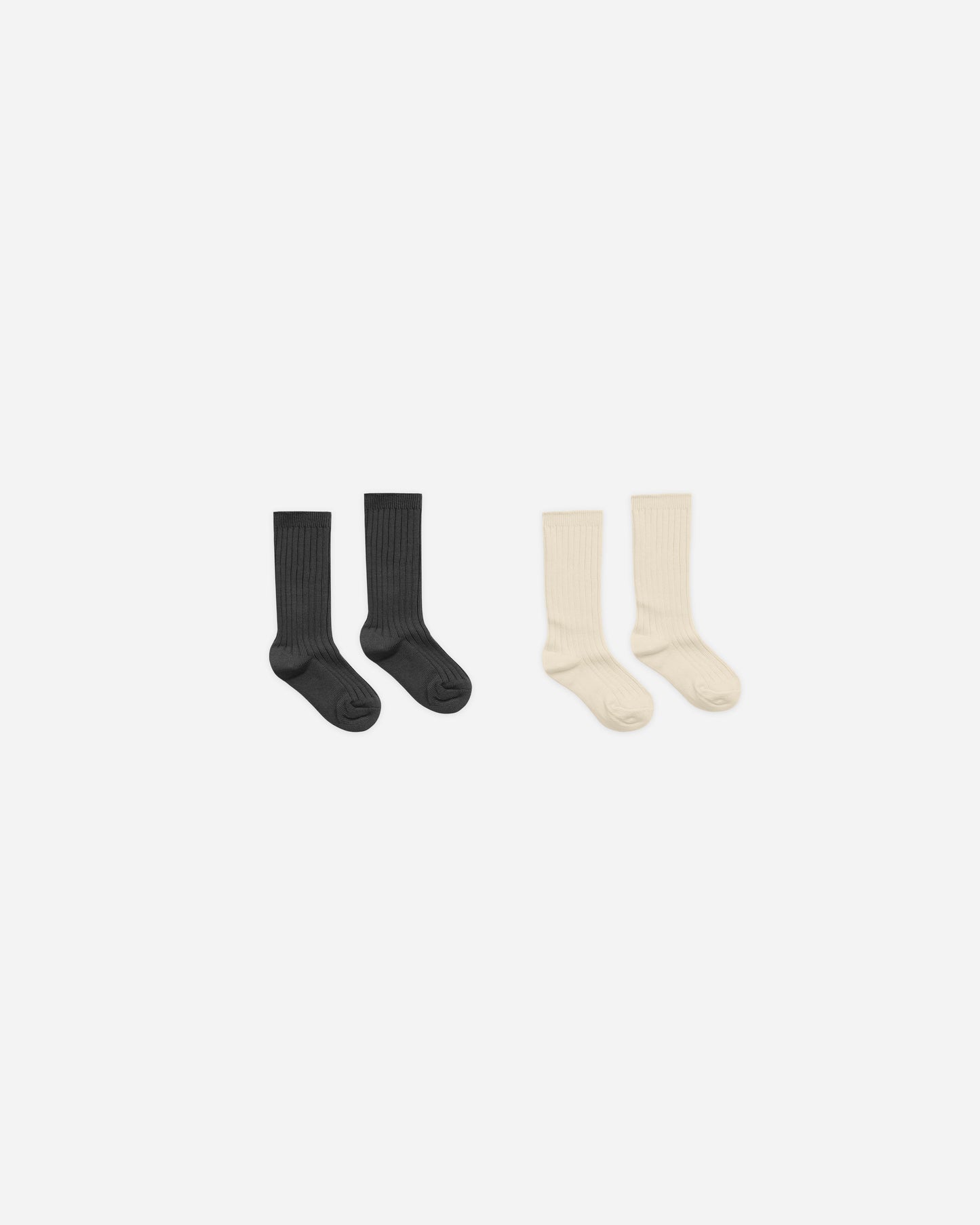 Ribbed Socks || Black, Antique - Rylee + Cru | Kids Clothes | Trendy Baby Clothes | Modern Infant Outfits |
