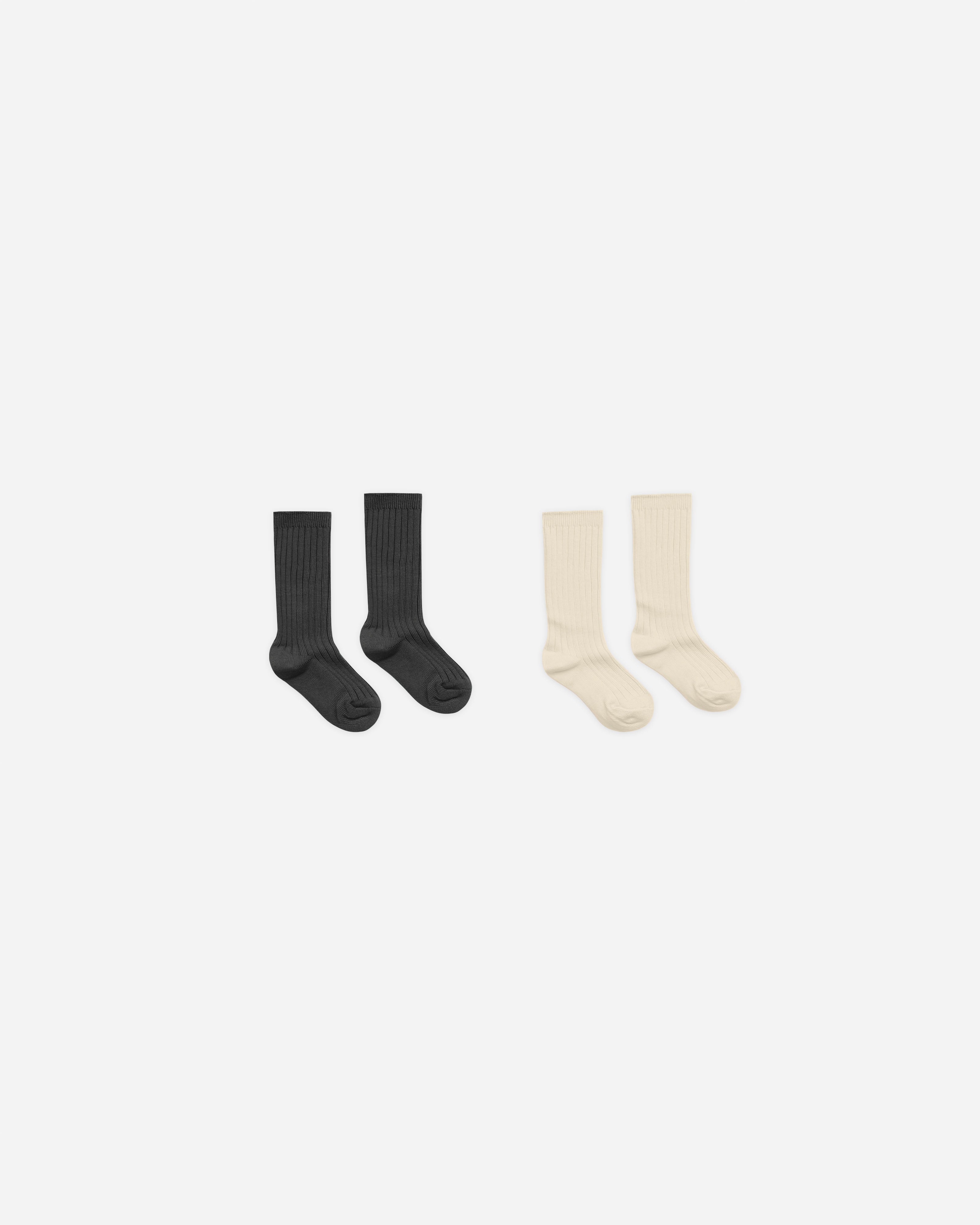 Ribbed Socks || Black, Antique - Rylee + Cru | Kids Clothes | Trendy Baby Clothes | Modern Infant Outfits |