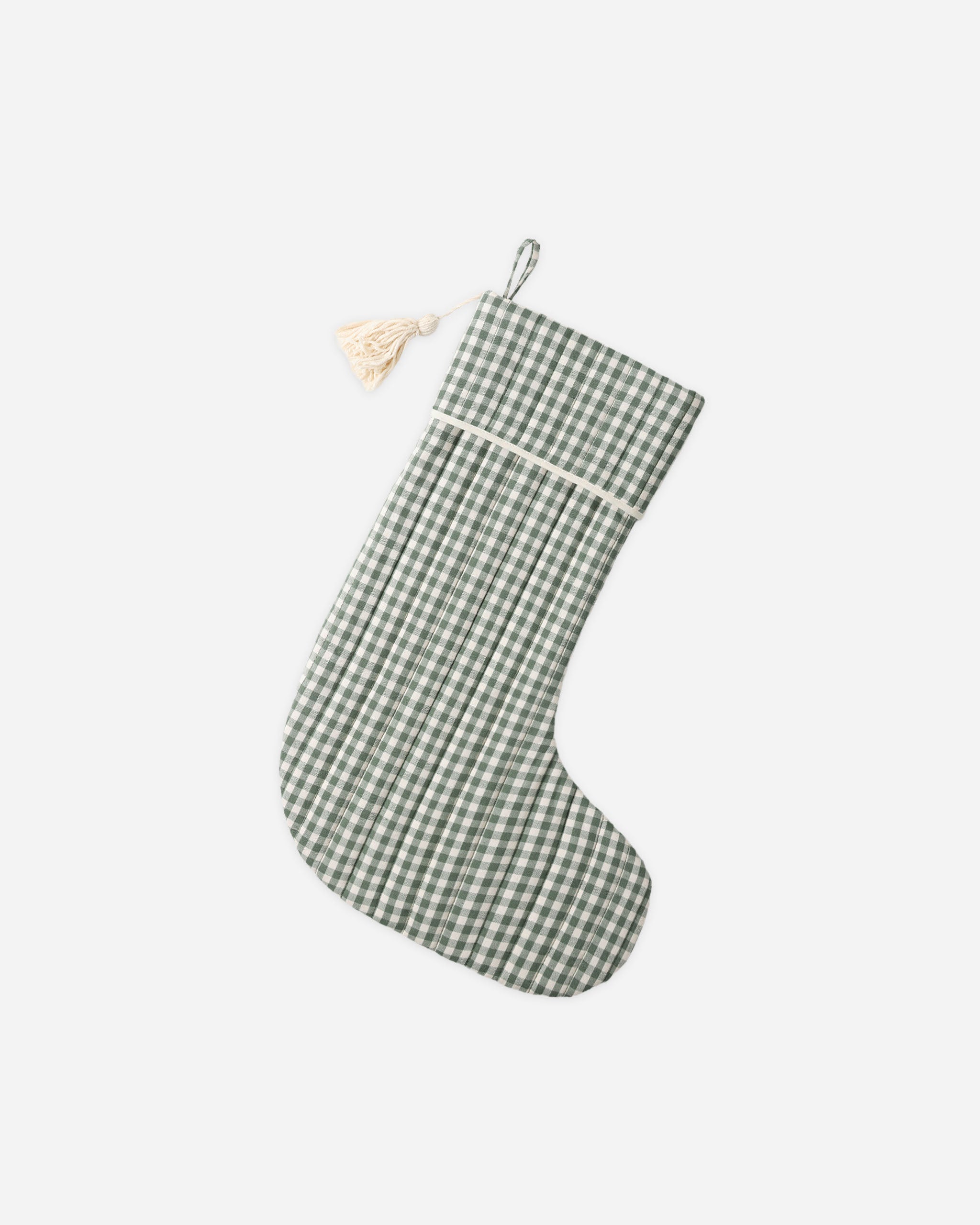 Christmas Stocking || Evergreen Gingham - Rylee + Cru | Kids Clothes | Trendy Baby Clothes | Modern Infant Outfits |