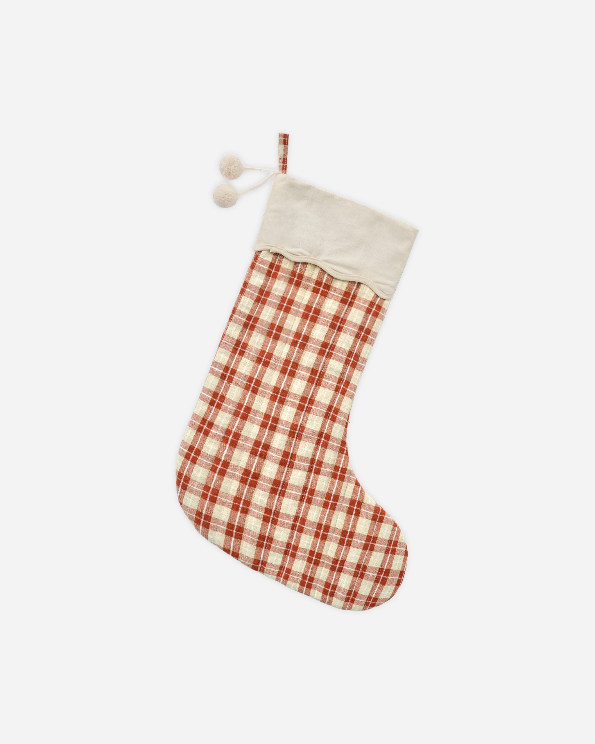 Christmas Stocking || Red Plaid - Rylee + Cru | Kids Clothes | Trendy Baby Clothes | Modern Infant Outfits |