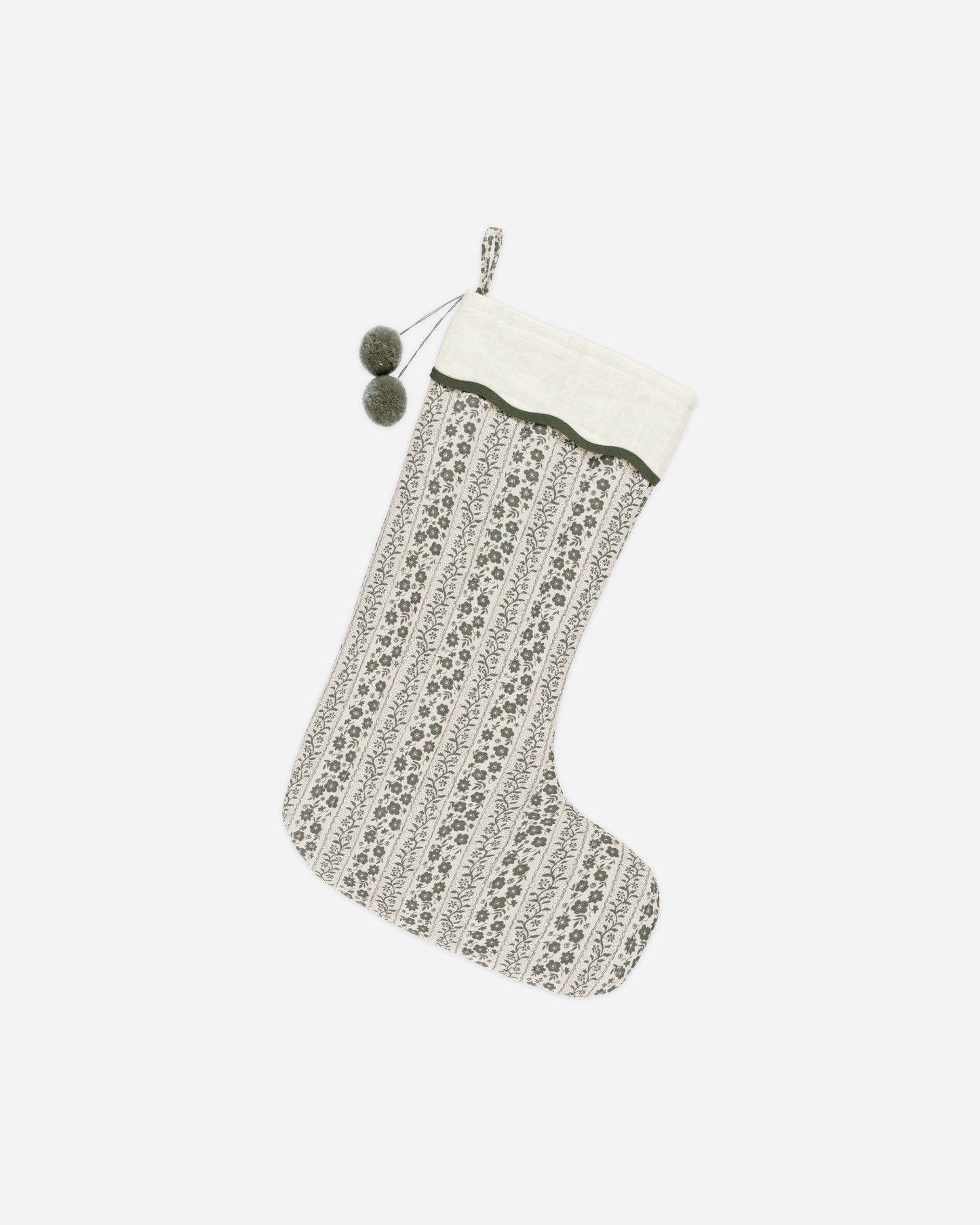 Christmas Stocking || Green Vines