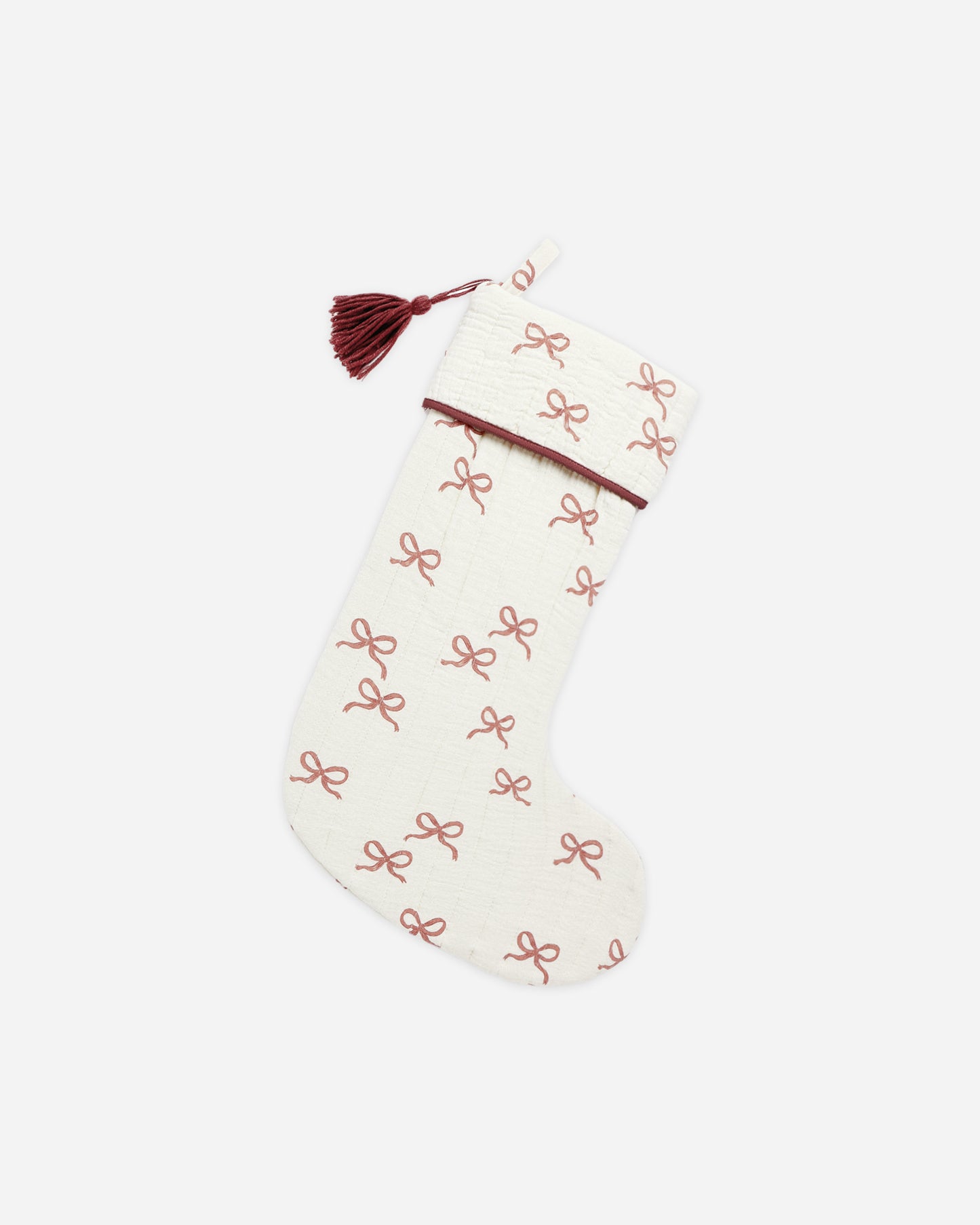 Christmas Stocking || Ruby Bows - Rylee + Cru | Kids Clothes | Trendy Baby Clothes | Modern Infant Outfits |