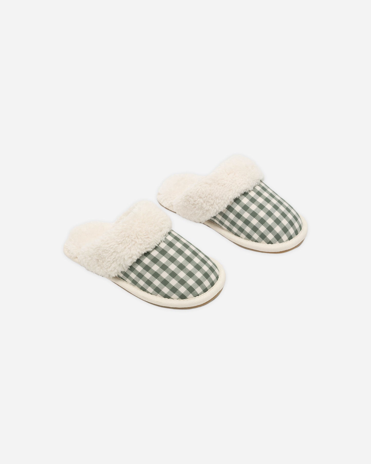 Slippers || Evergreen Gingham - Rylee + Cru | Kids Clothes | Trendy Baby Clothes | Modern Infant Outfits |