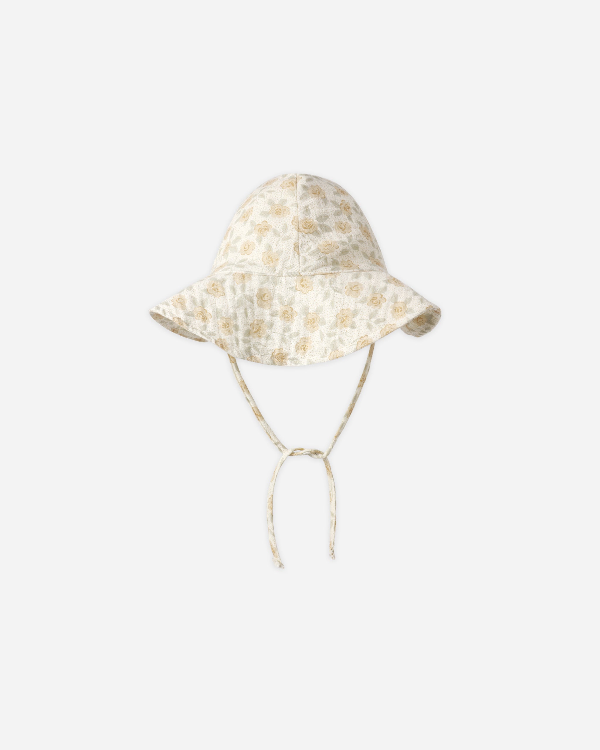 Floppy Sun Hat Yellow Floral