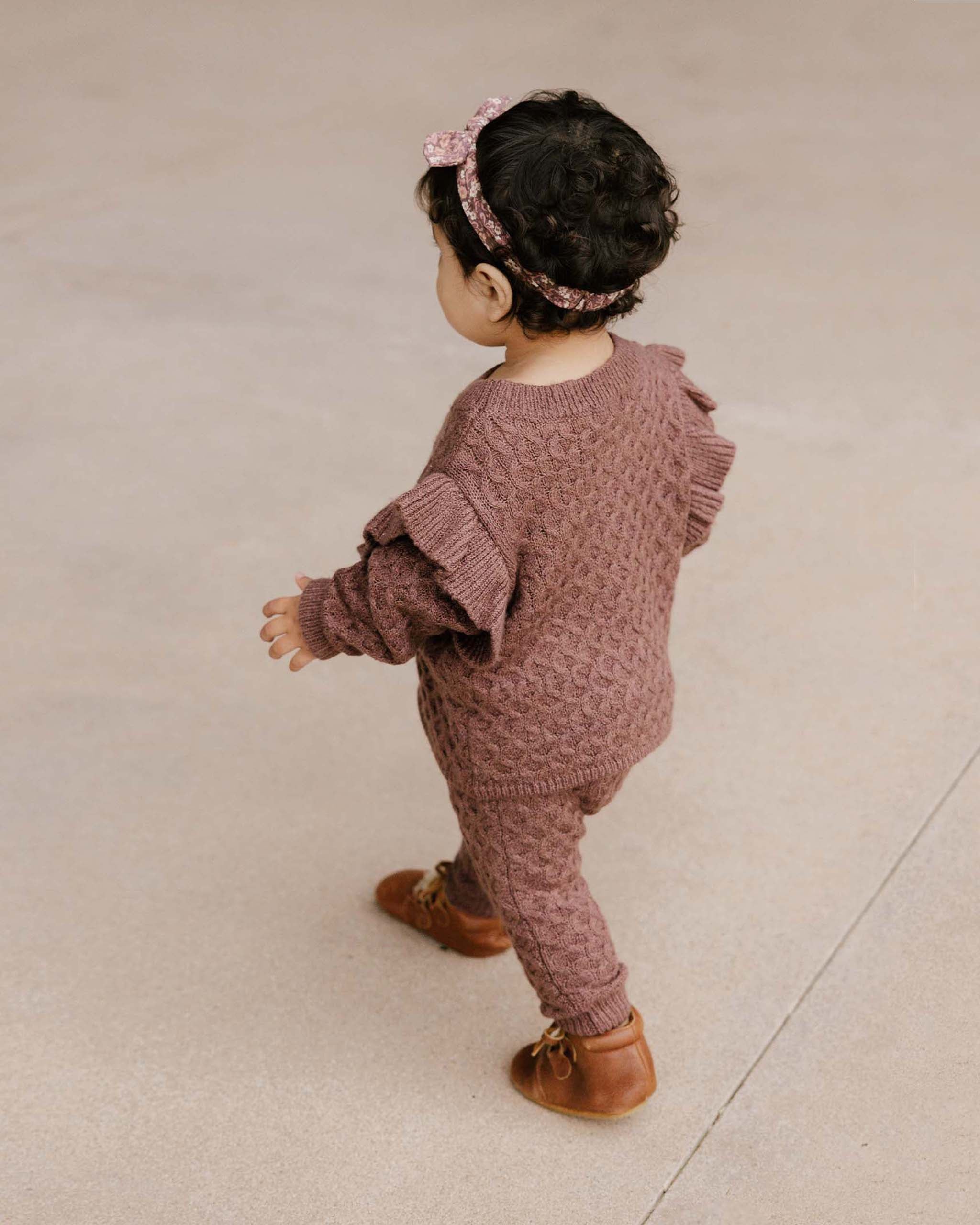 Gable Pant || Plum - Rylee + Cru | Kids Clothes | Trendy Baby Clothes | Modern Infant Outfits |